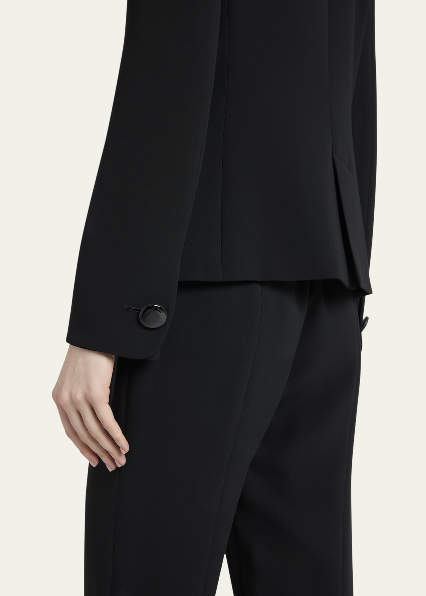 Giorgio Armani Cady Tailored Blazer Jacket Image 5 of 5