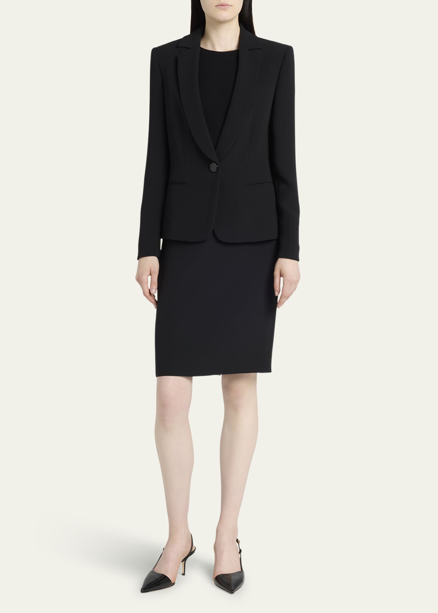 Giorgio Armani Silk Cady Pencil Skirt - Bergdorf Goodman