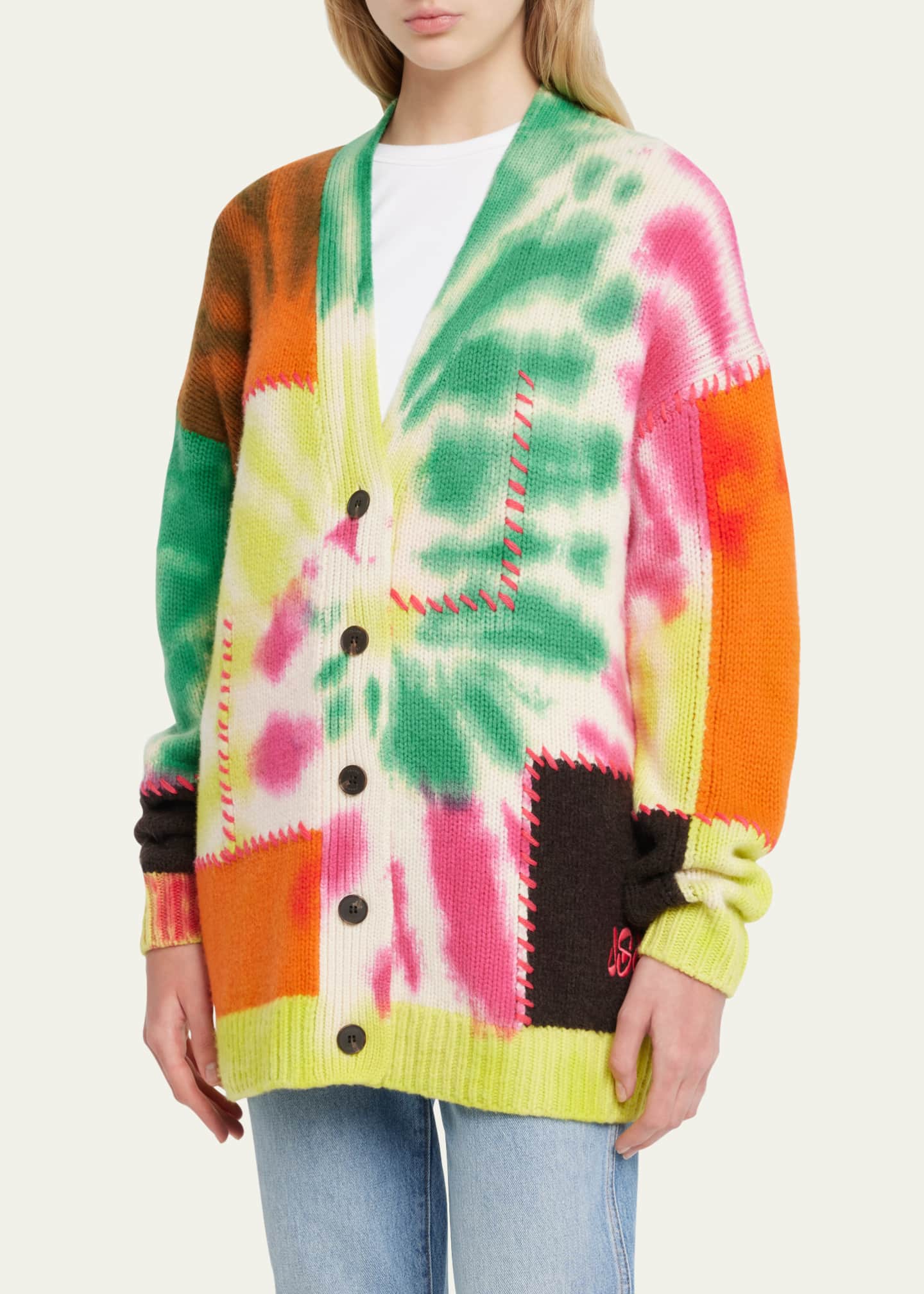 FRAME Tie Dye Cashmere Cardigan Bergdorf Goodman