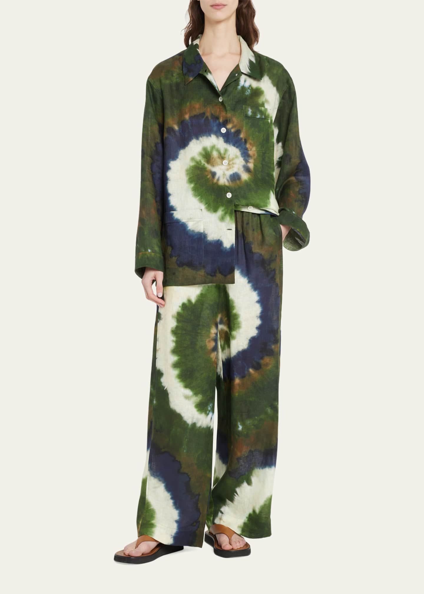 FRAME TieDye Lounge Pants Bergdorf Goodman