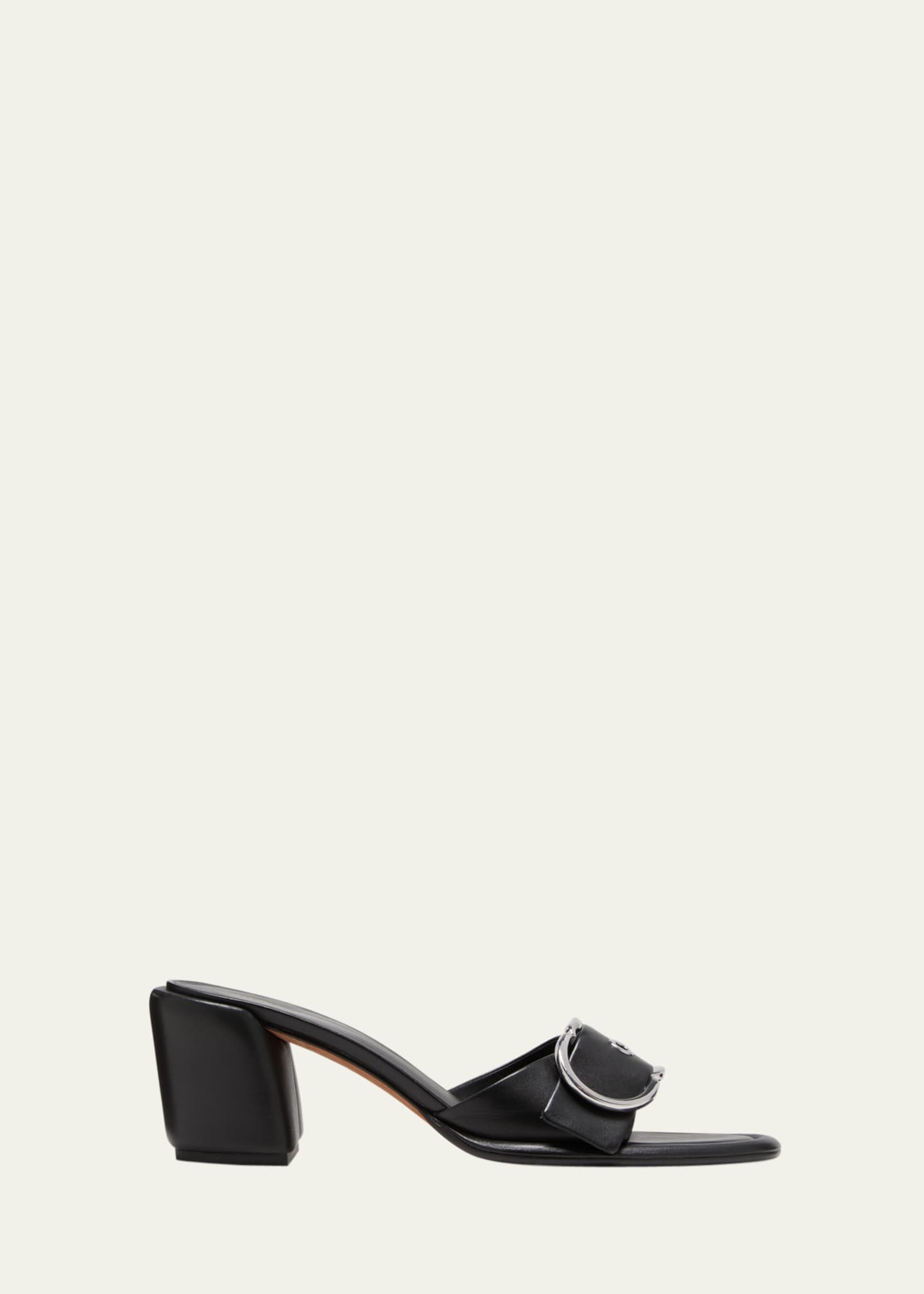 Buckle mule sandals cheap