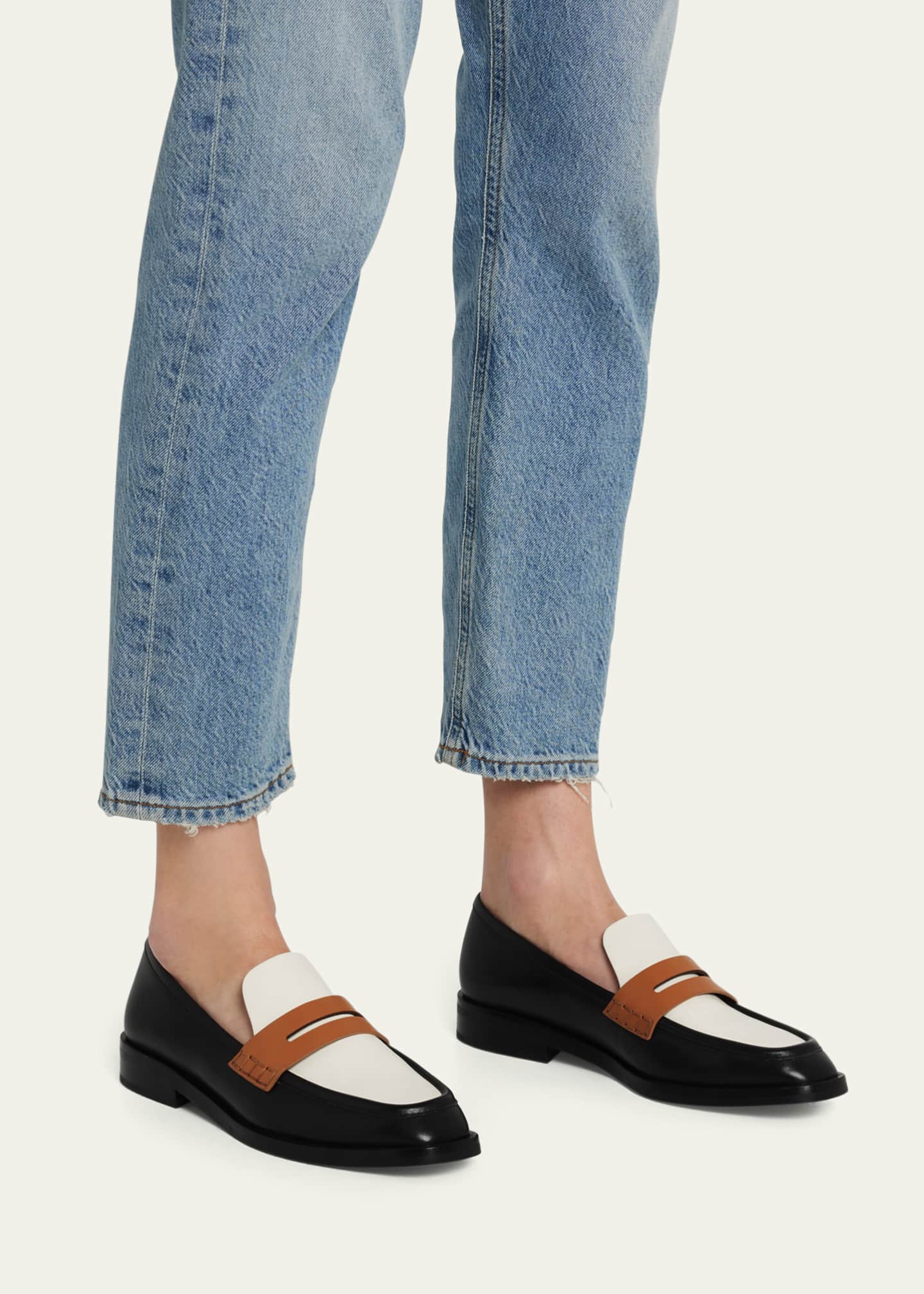 3.1 Phillip Lim Alexa Colorblock Leather Penny Loafers Bergdorf