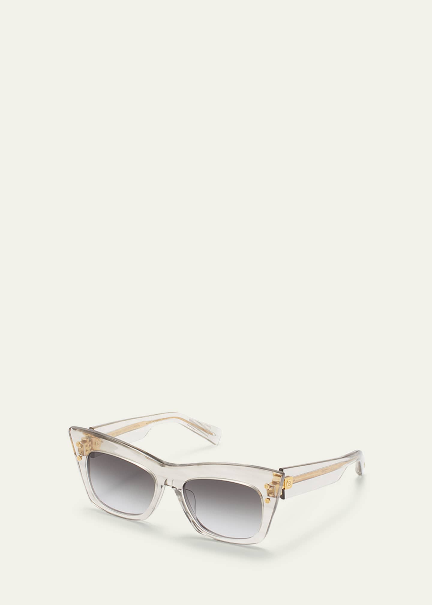 Balmain BII Titanium & Acetate Cat-Eye Sunglasses Image 2 of 2