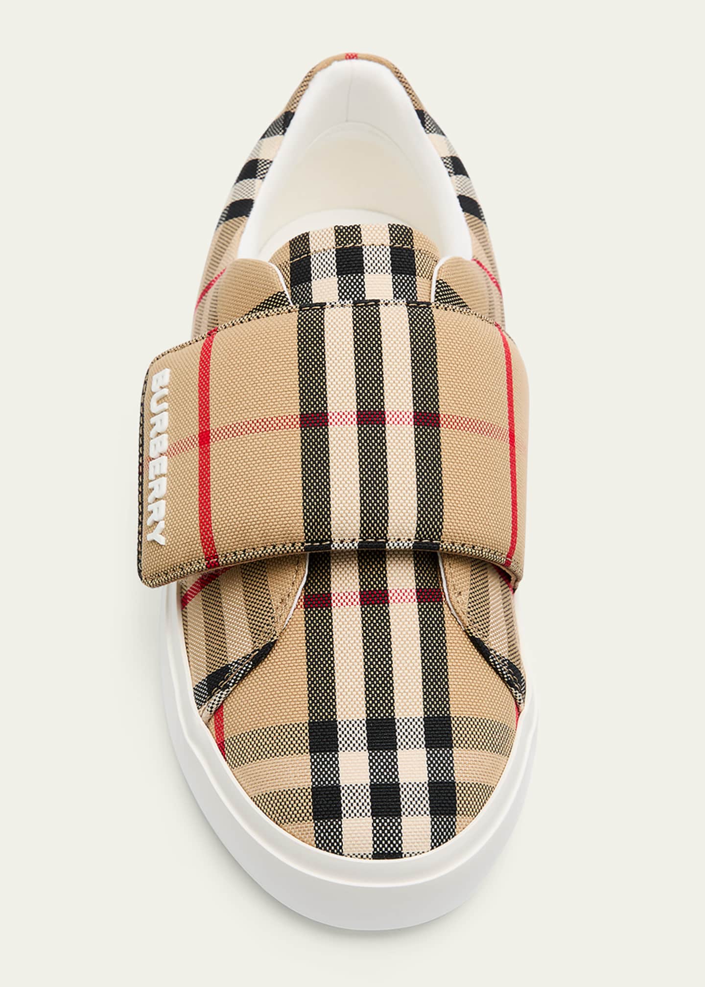 Burberry Kid s James Check Print Sneakers Toddlers Kids Bergdorf Goodman