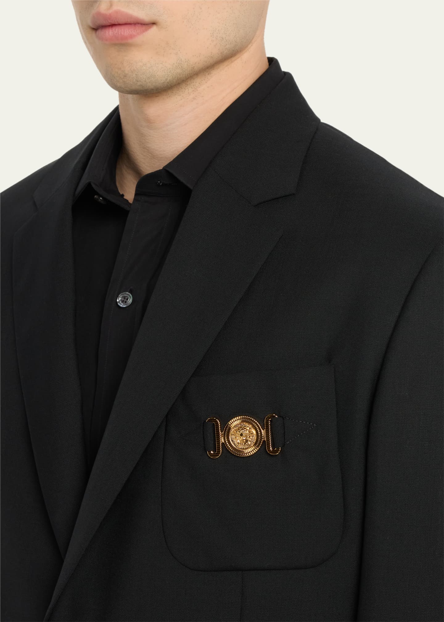 Versace Men's Medusa Canvas Suit Jacket - Bergdorf Goodman