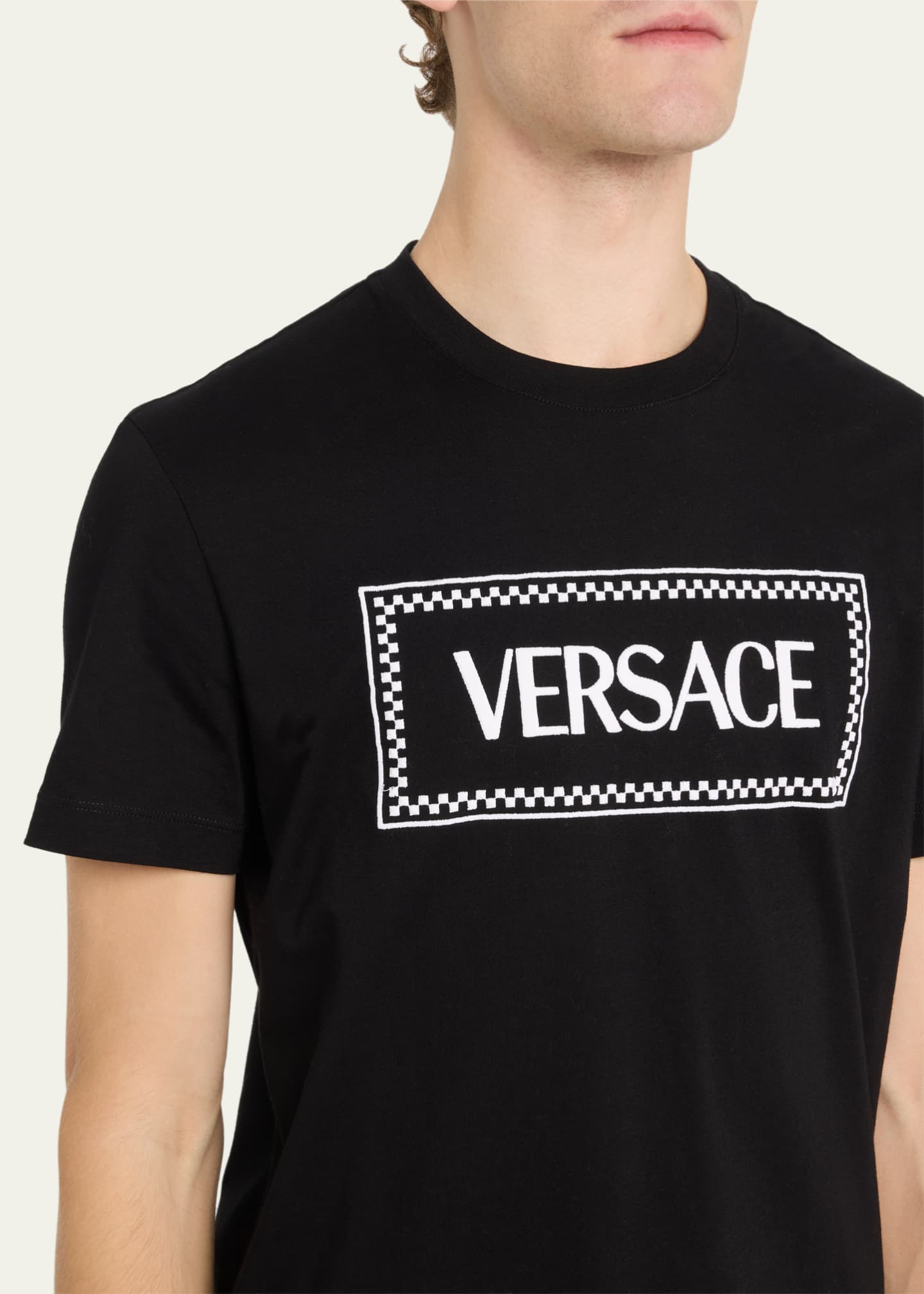 Versace Men s Tailoring Label Logo T Shirt
