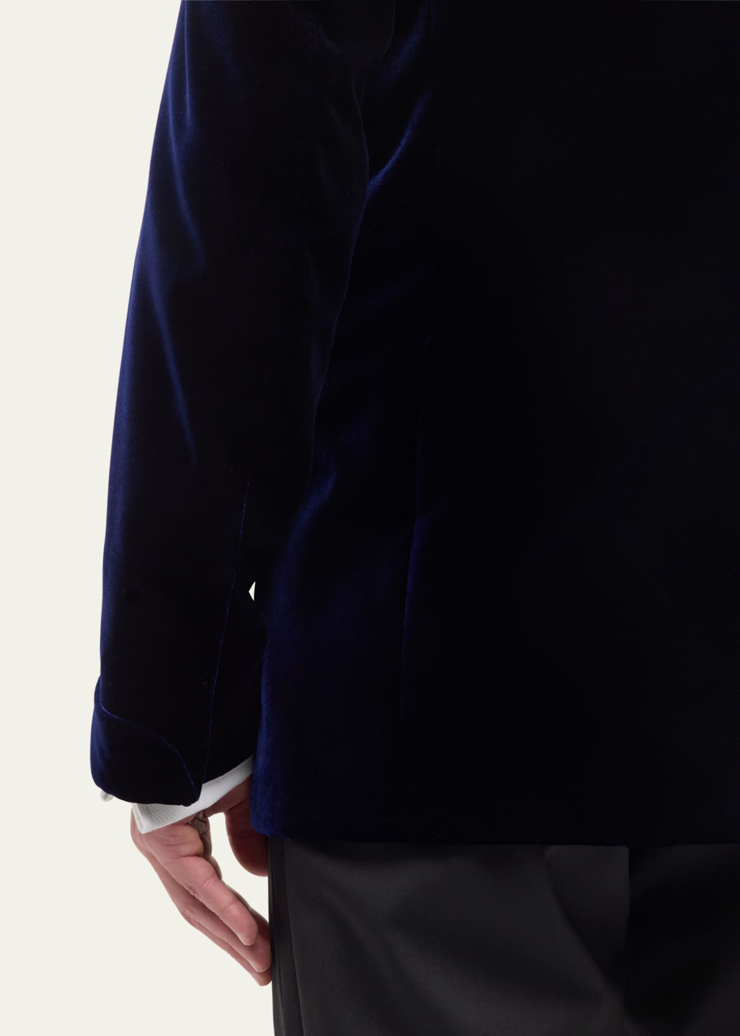 TOM FORD Men's Wool-Silk Velvet Cocktail Jacket Image 8 of 8