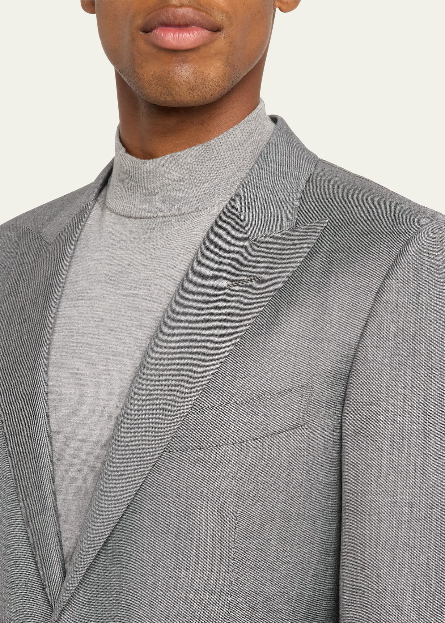TOM FORD Men's Modern Fit Sharkskin Suit Image 6 of 8