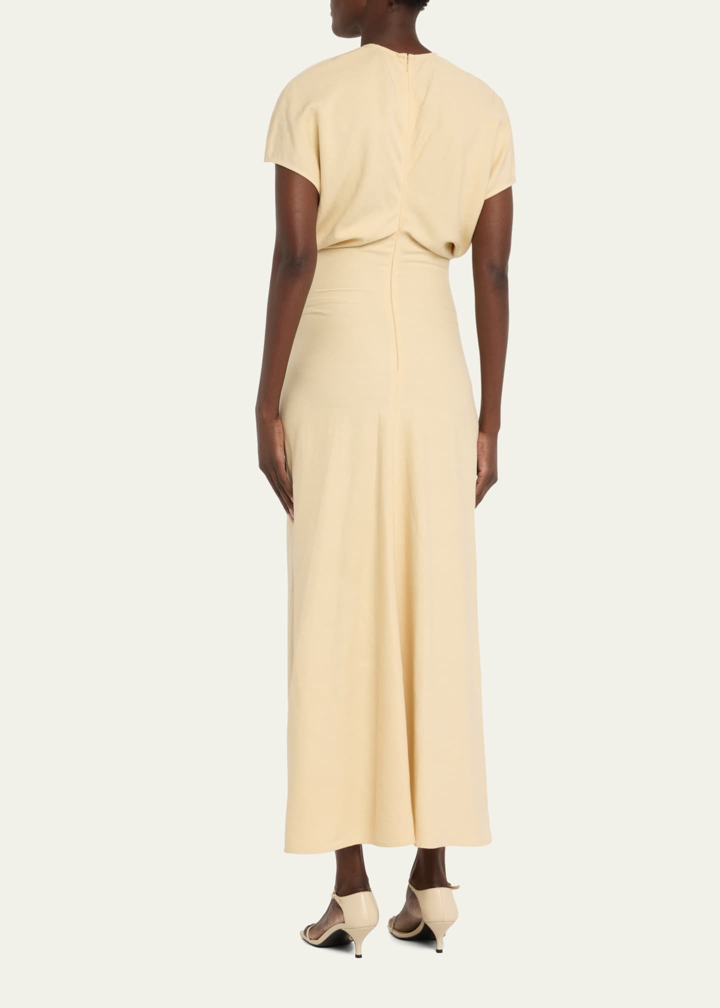 Toteme Slouch Waist Maxi Dress with Pleat - Bergdorf Goodman