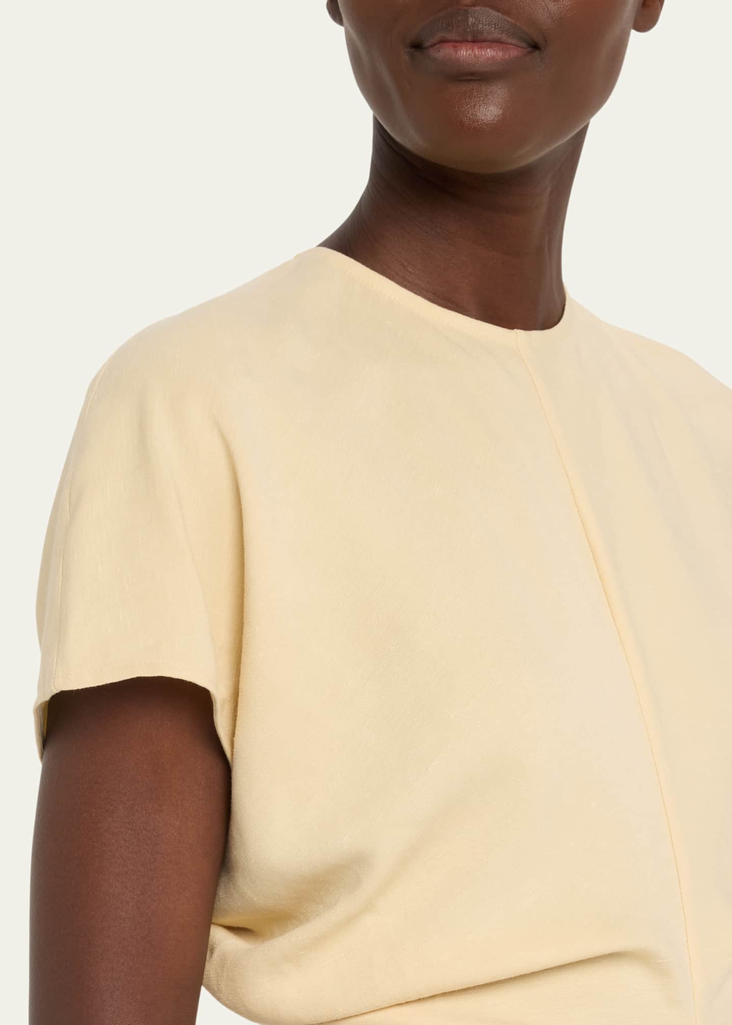 Toteme Slouch Waist Maxi Dress with Pleat - Bergdorf Goodman