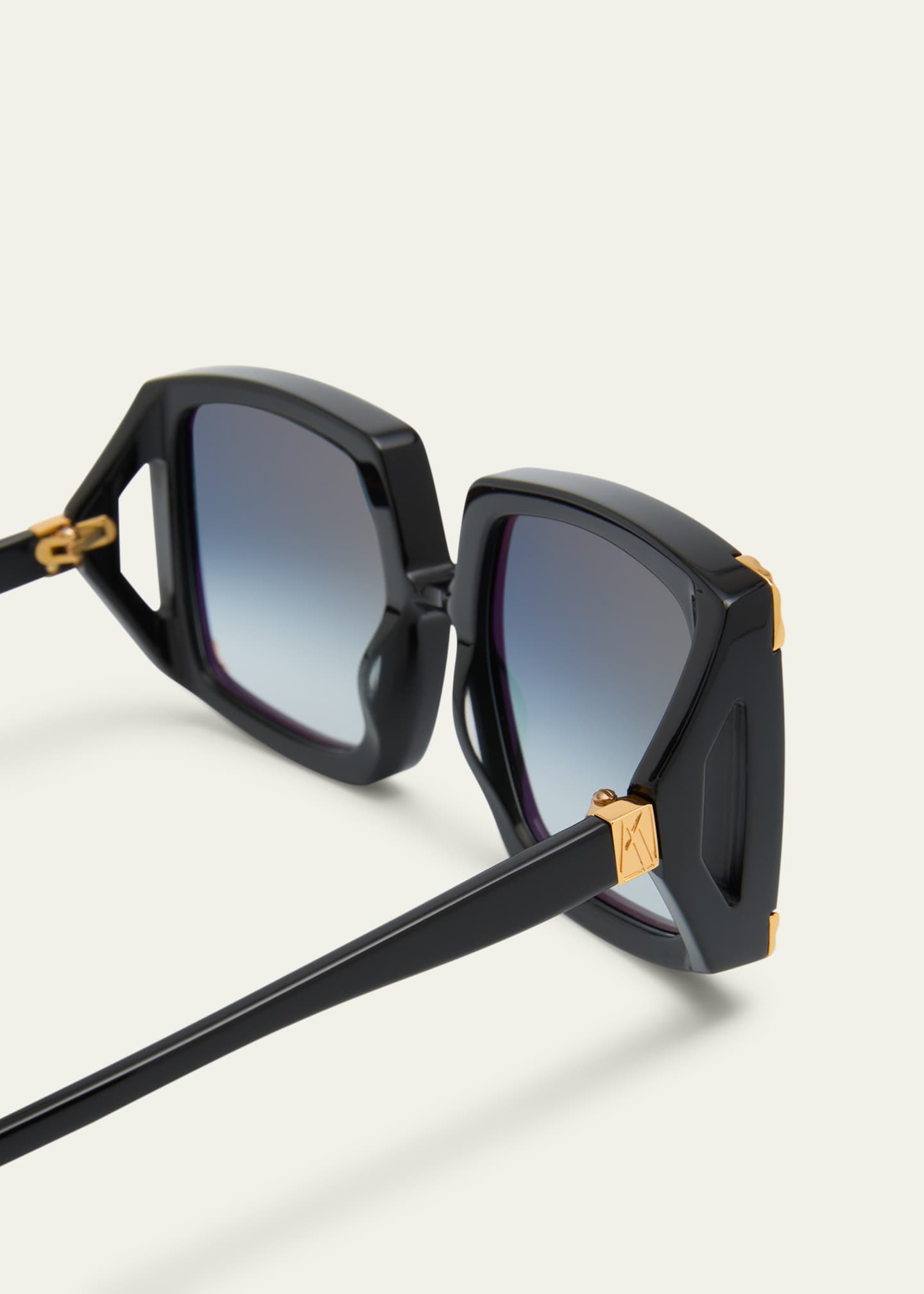 ANNA Anna-Karin Karlsson Strawberry Moon Square Black Acetate