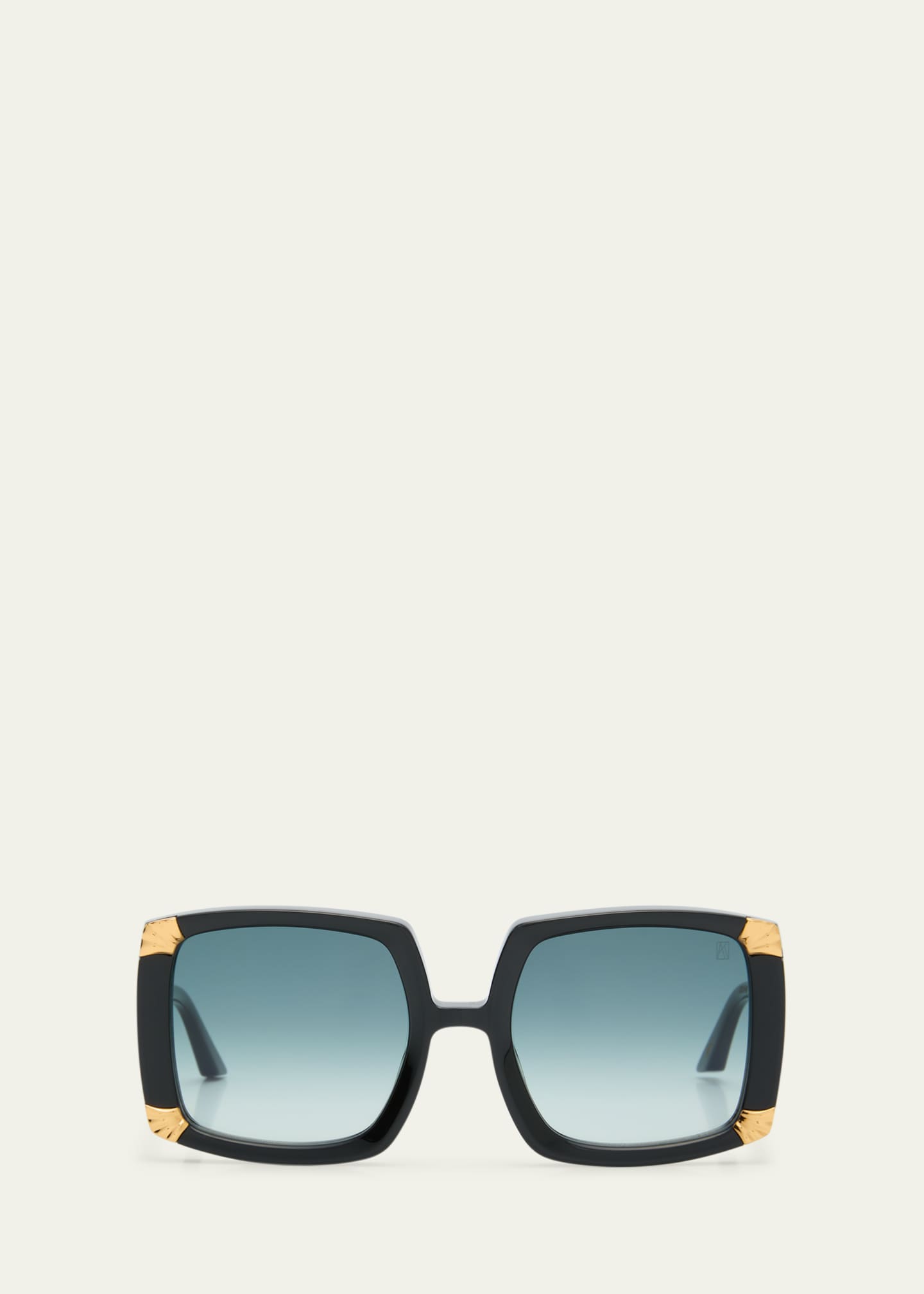 Anna-Karin Karlsson Strawberry Moon Square Black Acetate