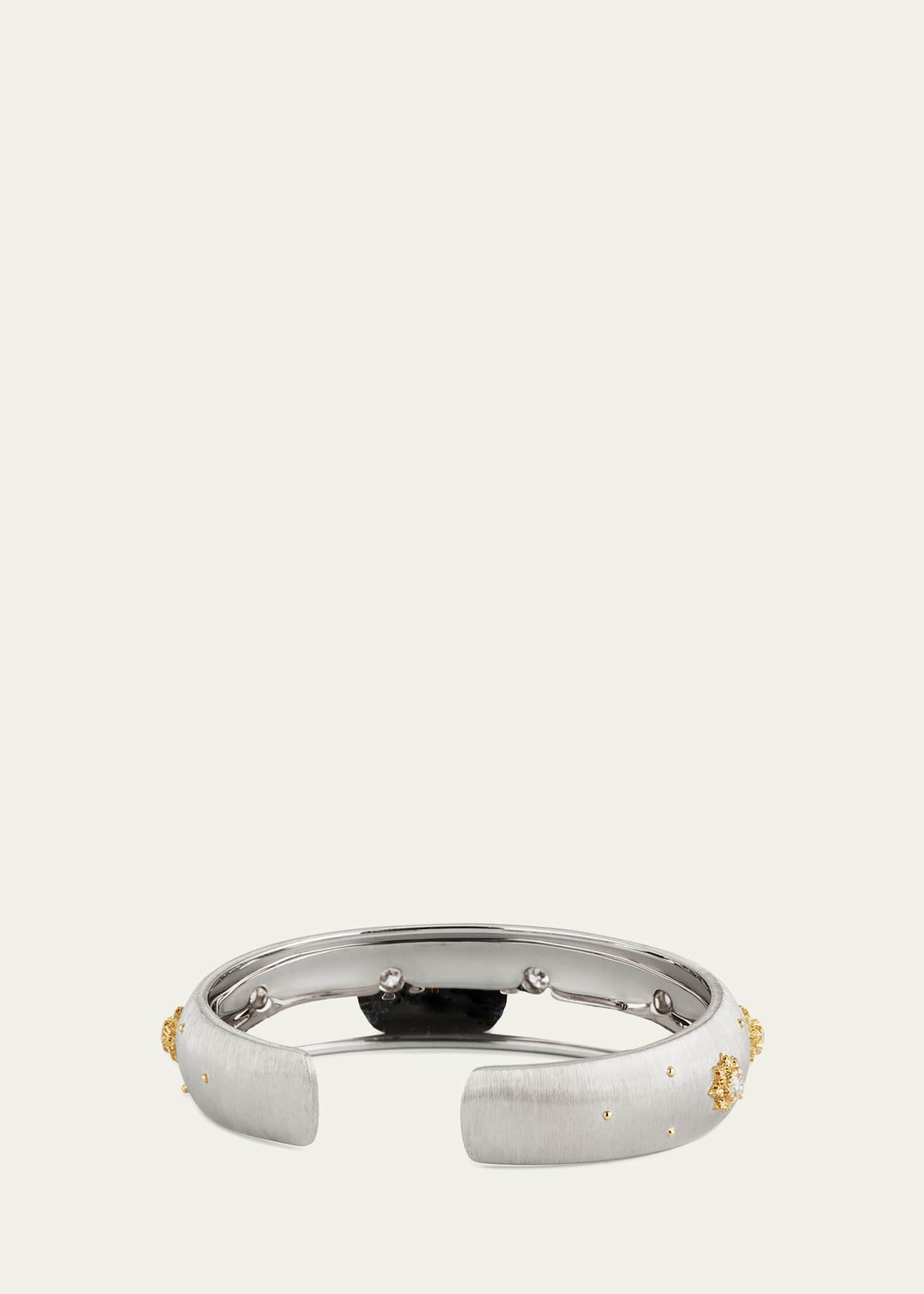 Macri Giglio' Diamond and Gold Cuff Bracelet, Buccellati Beekman New York -  Fine Jewelry Rental Service