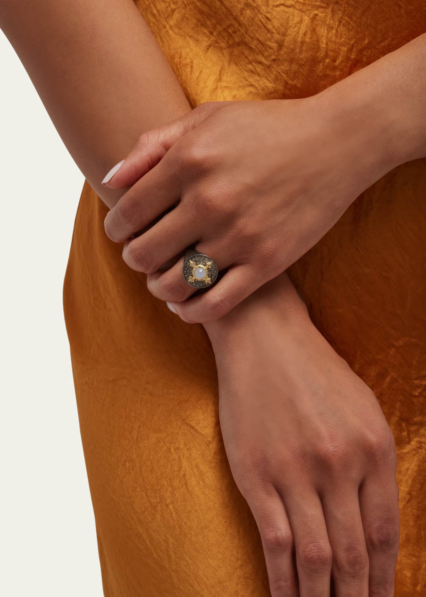 Armenta Old World Chalcedony Statement Ring Image 2 of 4