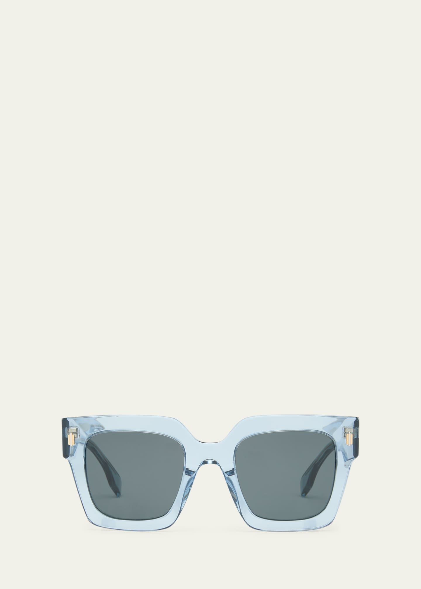 Fendi Fendi Roma Blue Square Acetate Sunglasses