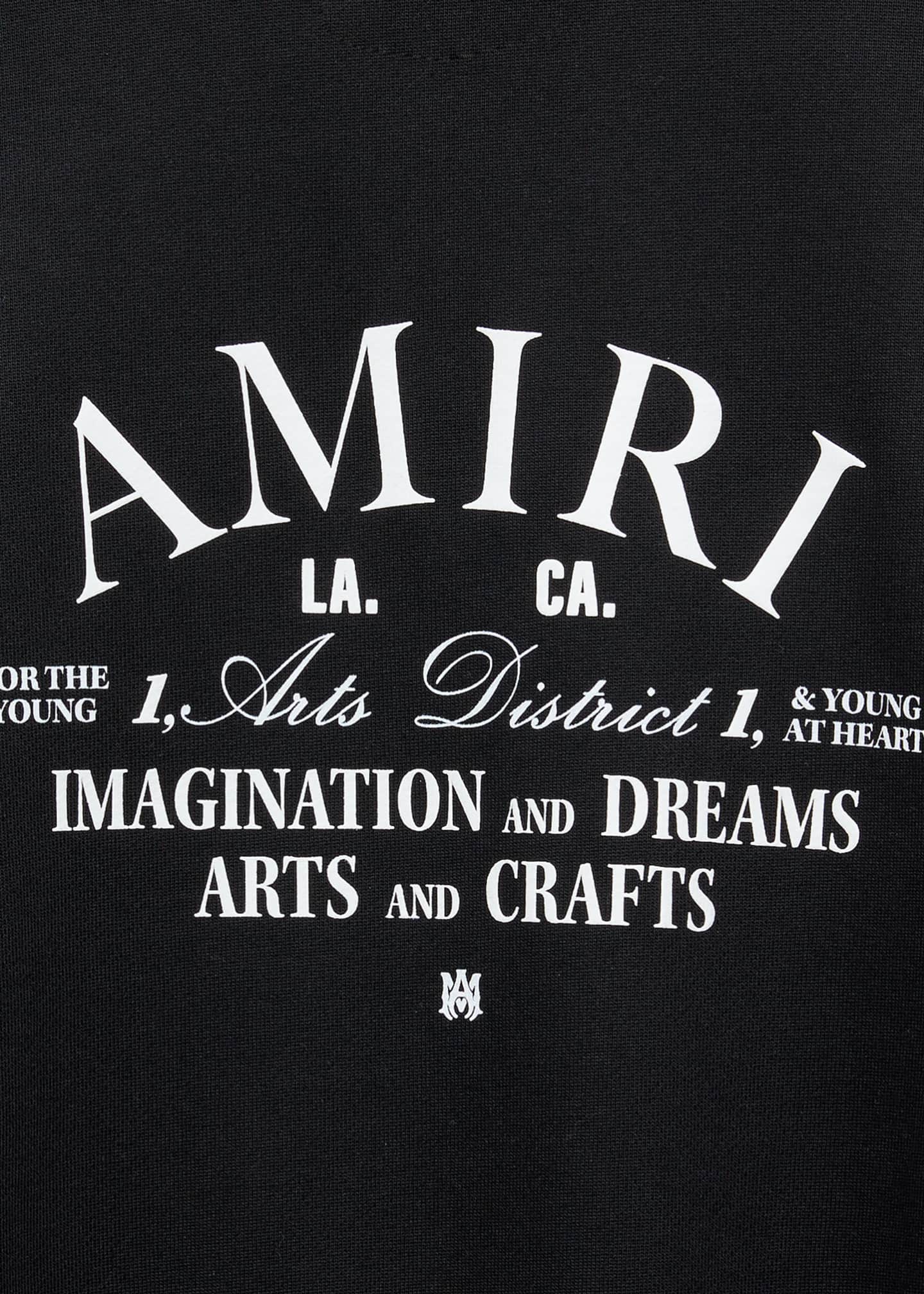 Amiri Kid #39 s Logo Print Art District Sweatshirt Size 4 12 Bergdorf