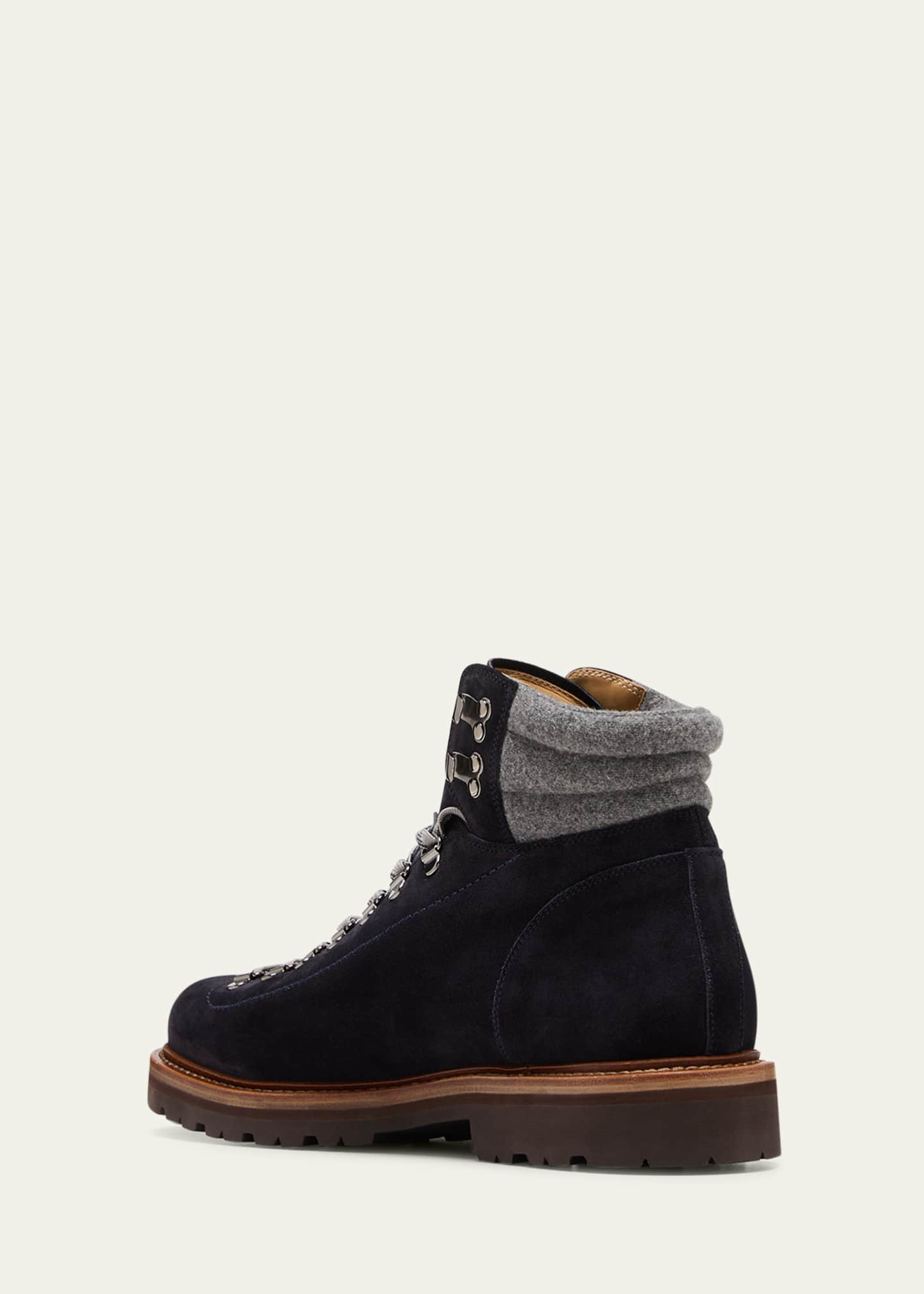 Brunello Cucinelli Men's Suede Hiking Boots - Bergdorf Goodman