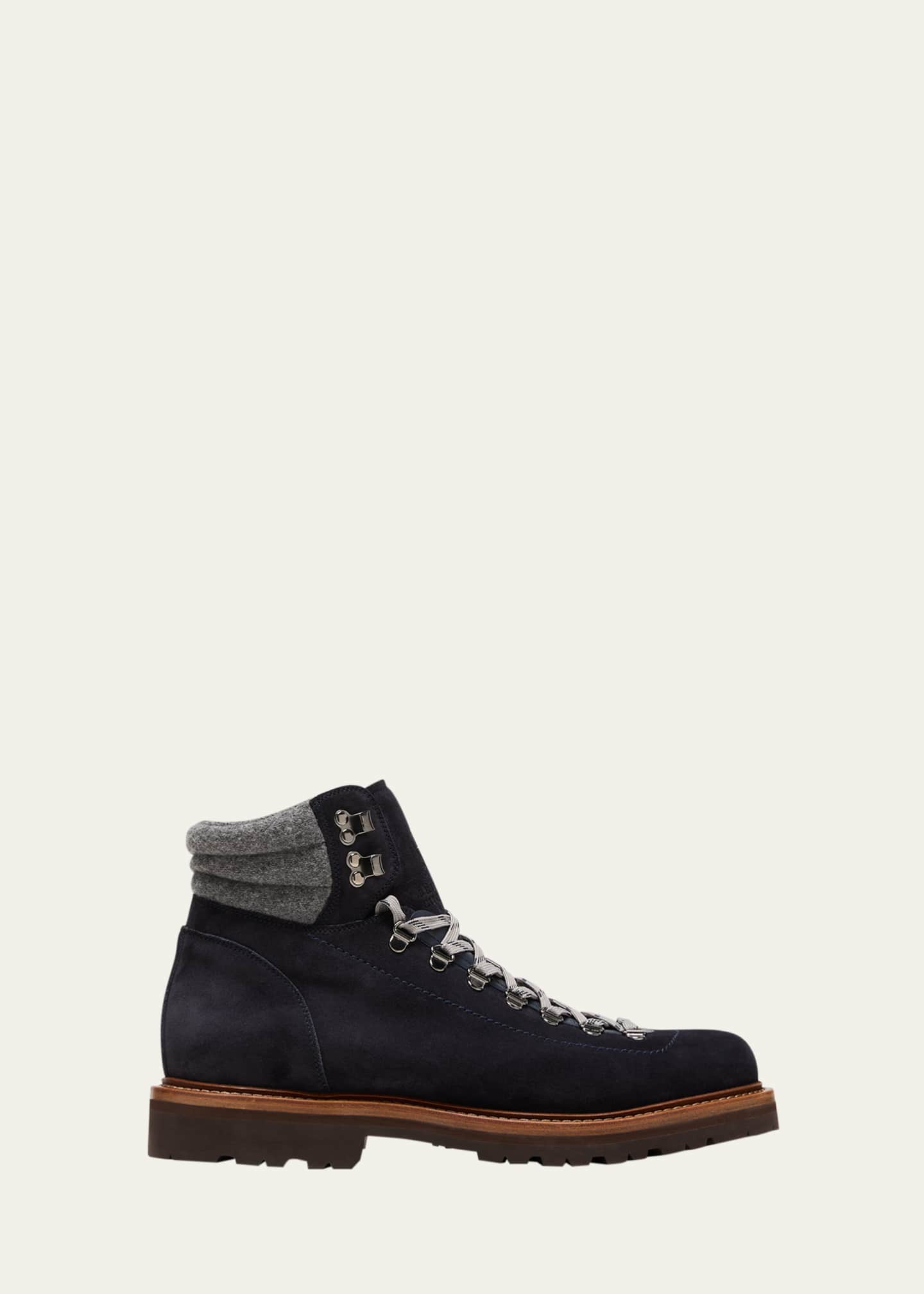 Blue suede hiking boots hotsell