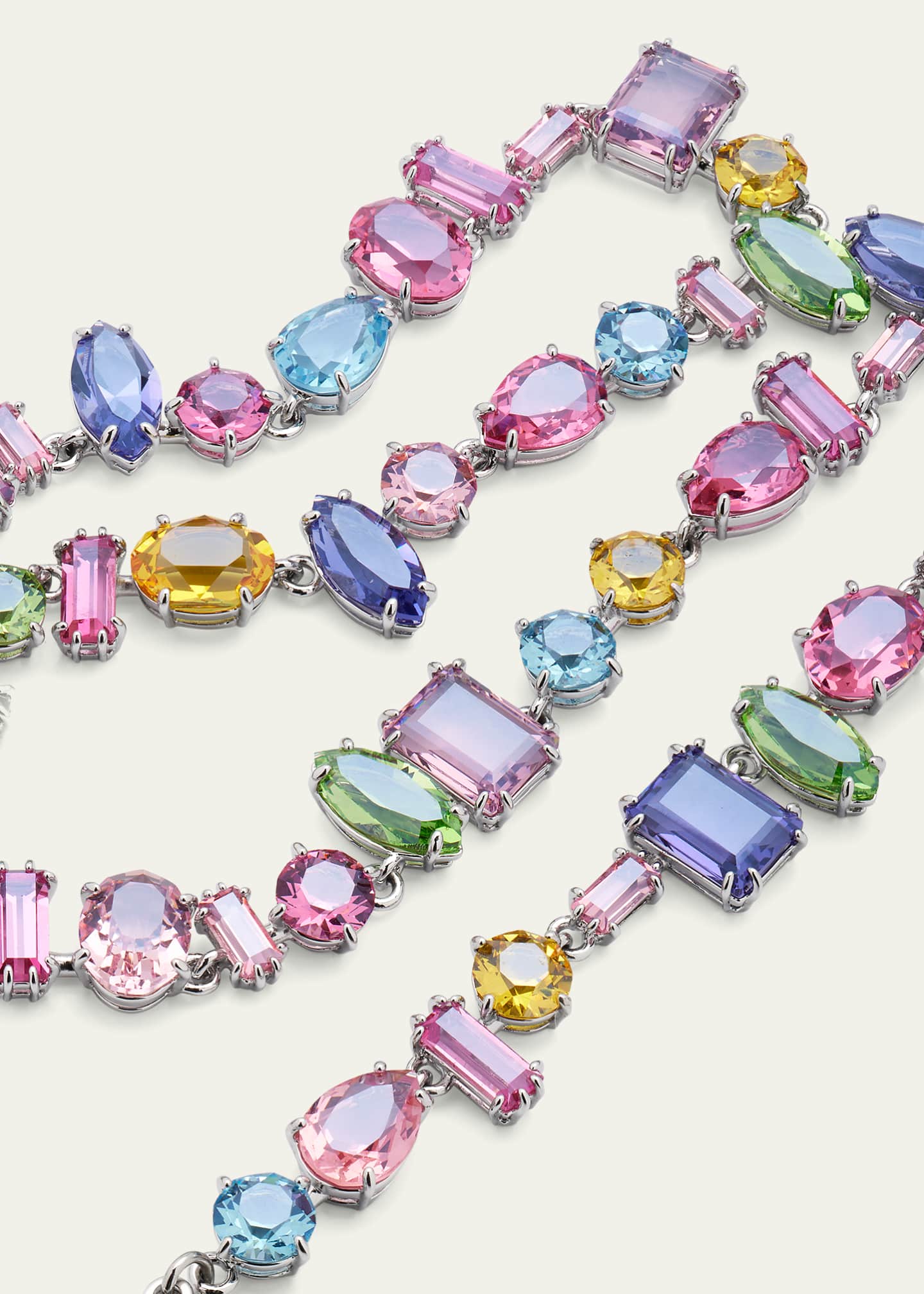 SWAROVSKI Gema Necklace with Rhodium Plating, Multicolor - Bergdorf Goodman
