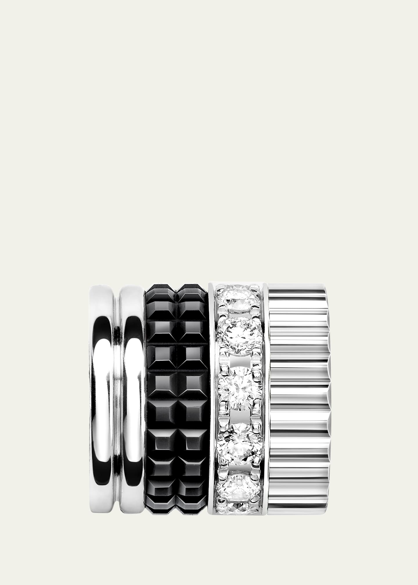 Boucheron Quatre Black Edition Small 18K White Gold Tie Necklace Image 3 of 3