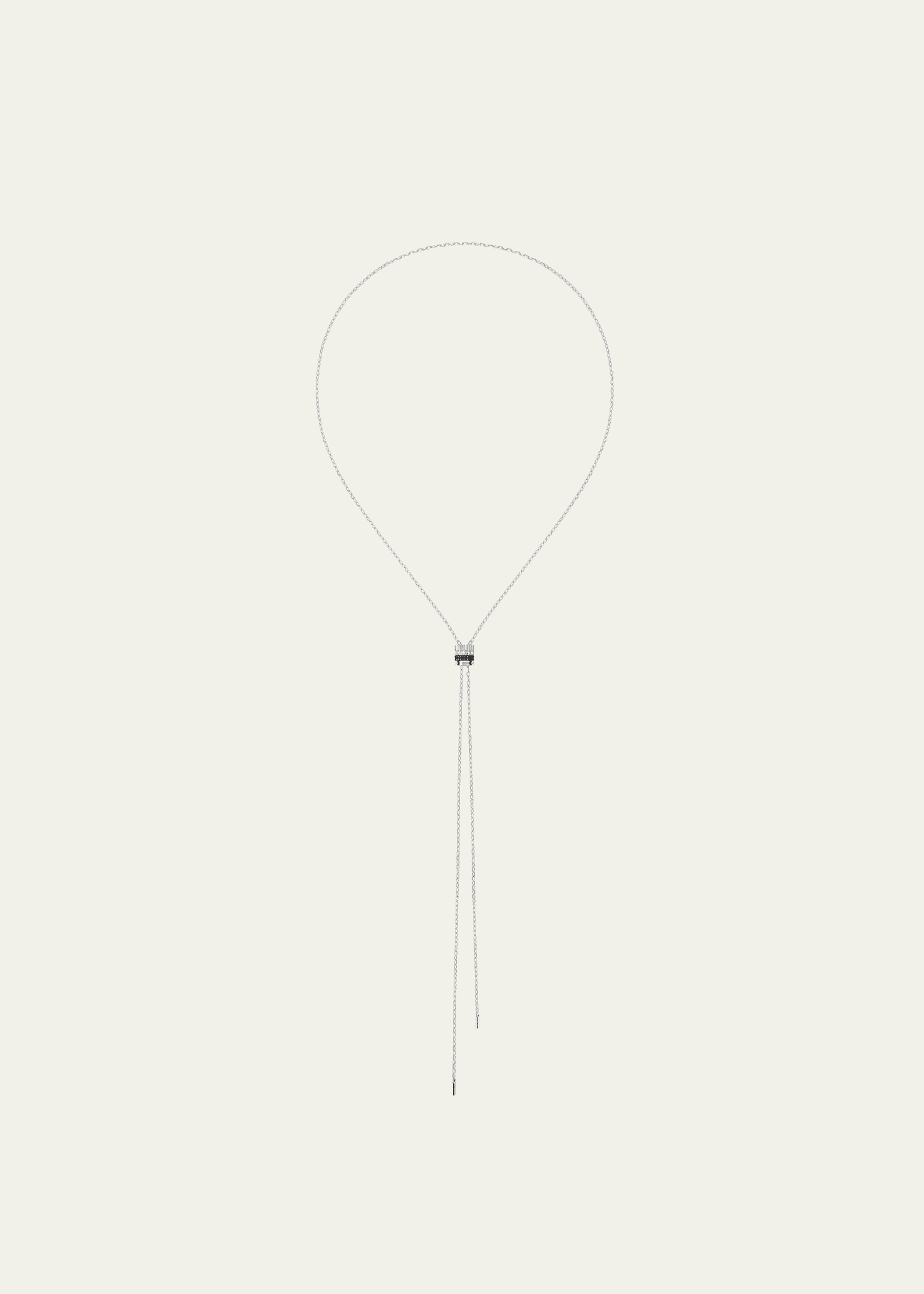 Boucheron Quatre Black Edition Small 18K White Gold Tie Necklace Image 1 of 3