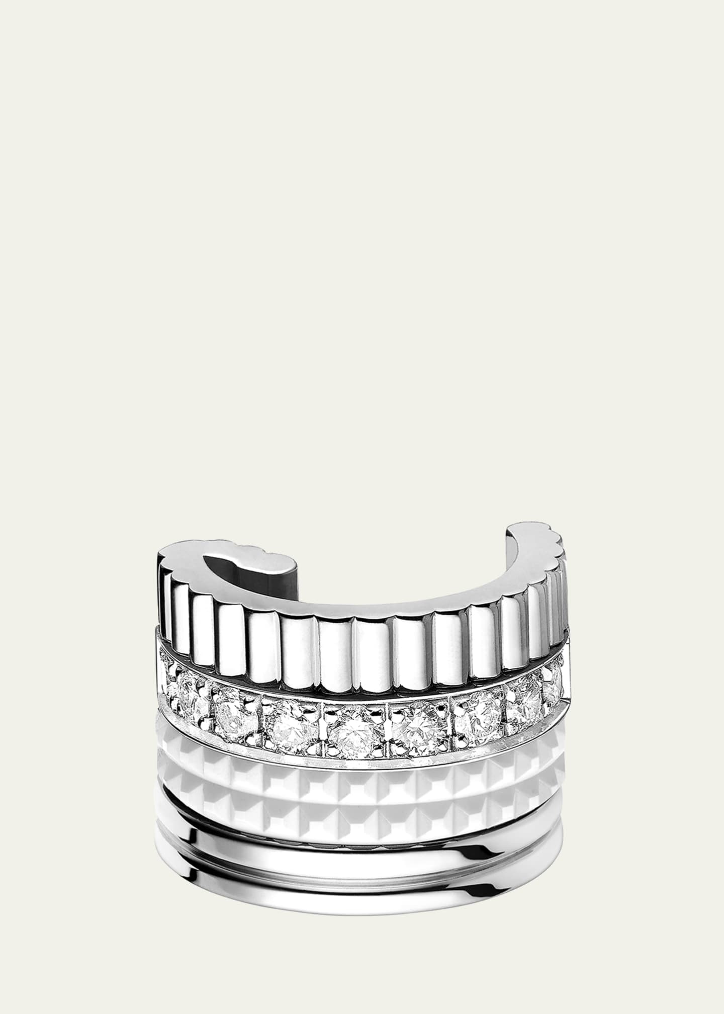 Boucheron Quatre Double White Edition Clip Earring, Single Image 2 of 3