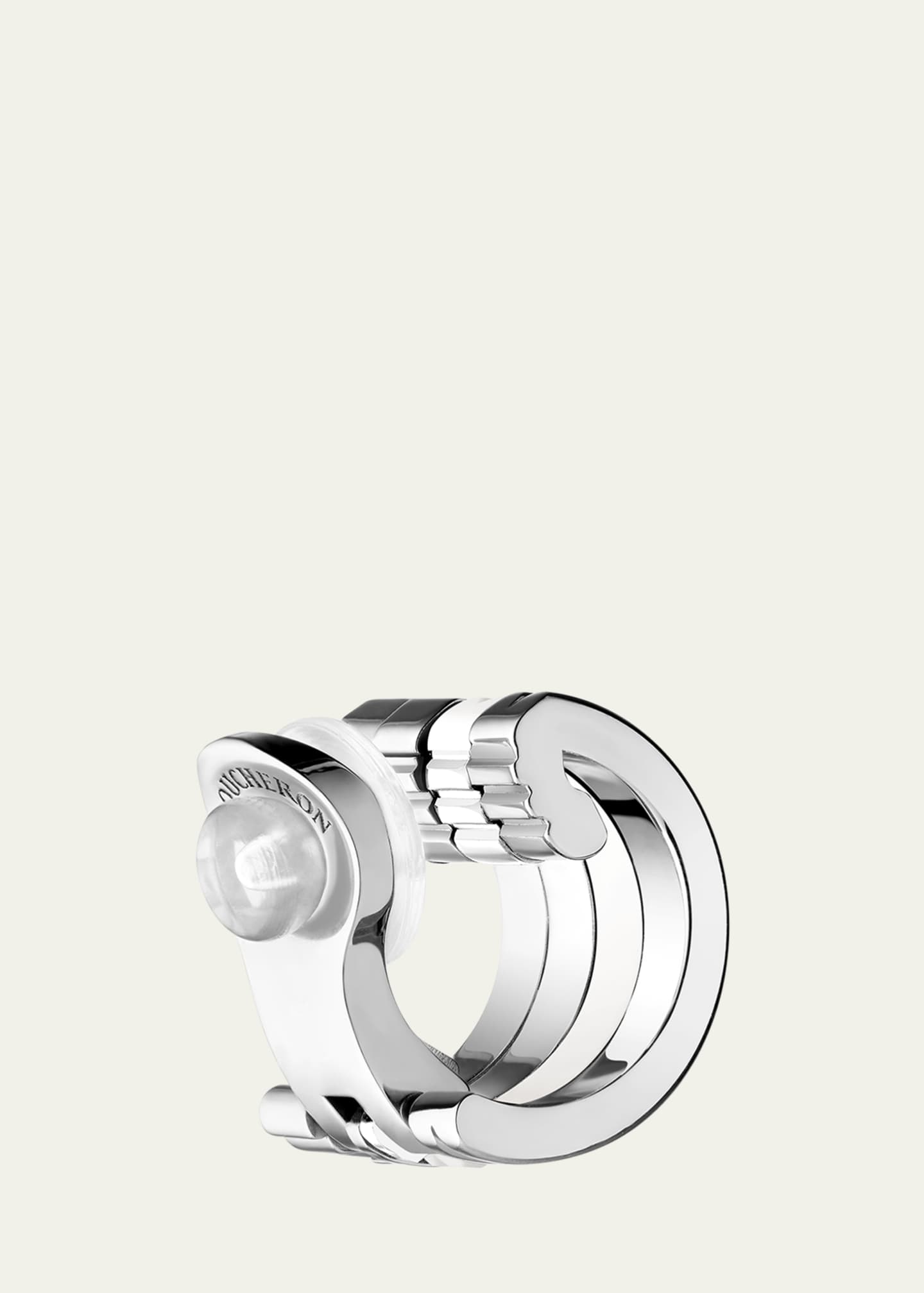 Boucheron Quatre Double White Edition Clip Earring, Single Image 3 of 3