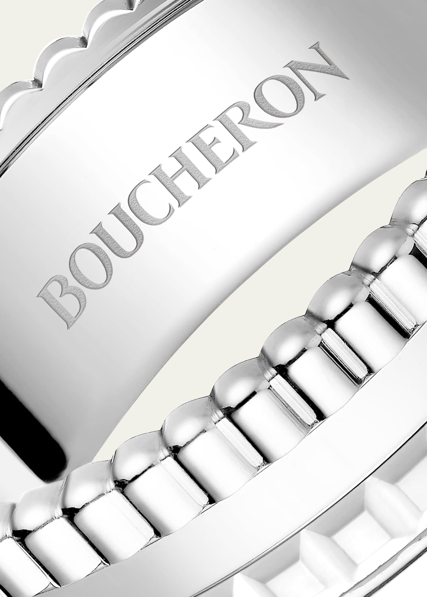 Boucheron 18K White Gold Quatre Double White Edition Small Ring Image 3 of 3