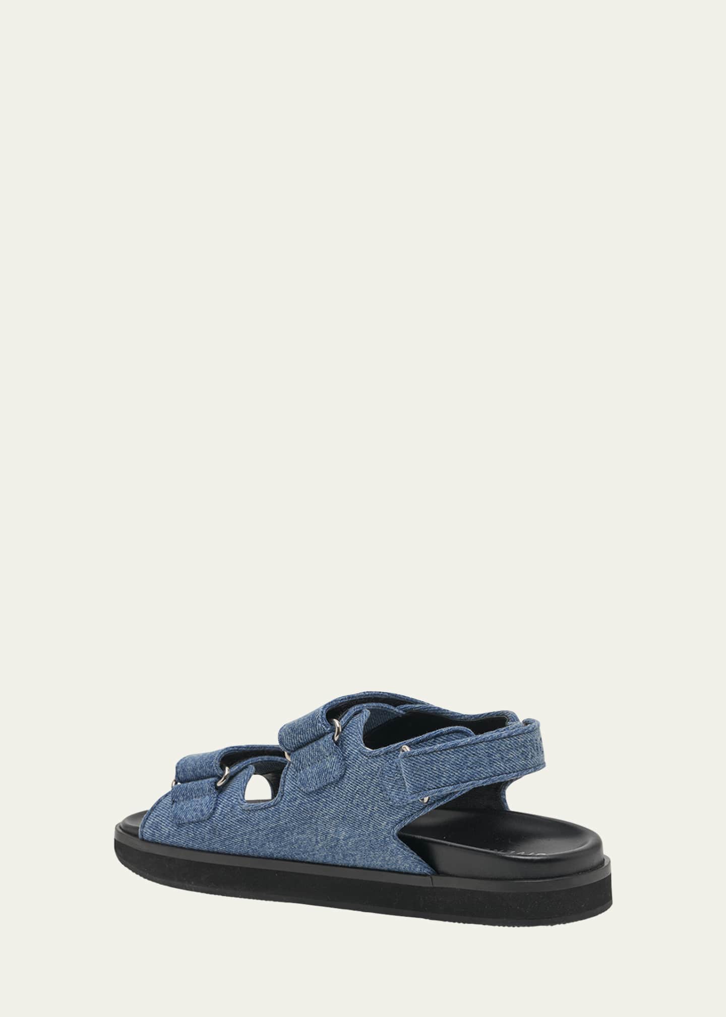 Givenchy 4G Denim Dual Grip Slingback Sandals Bergdorf Goodman