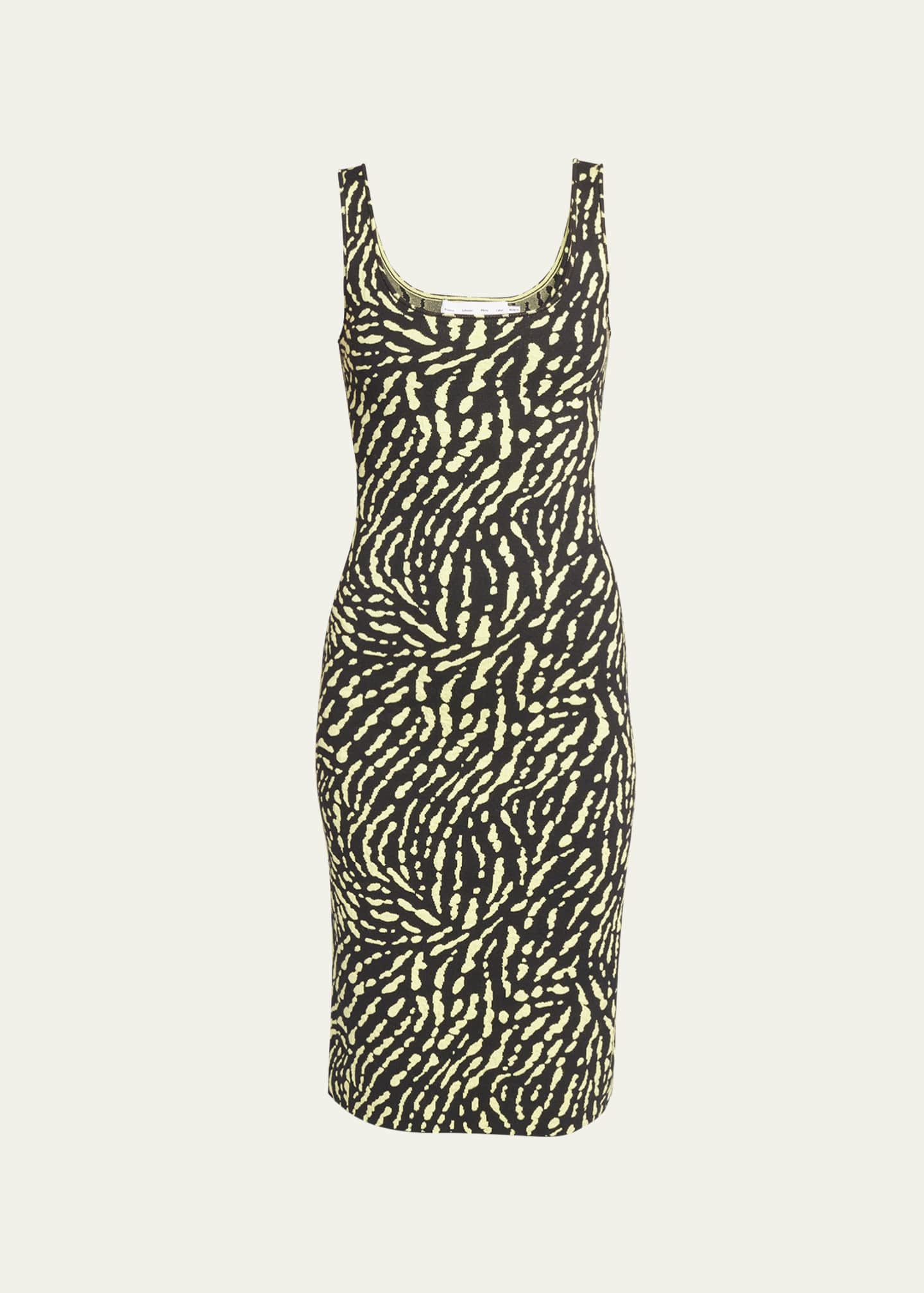 Proenza Schouler White Label AnimalPrint Tank Top Midi Dress