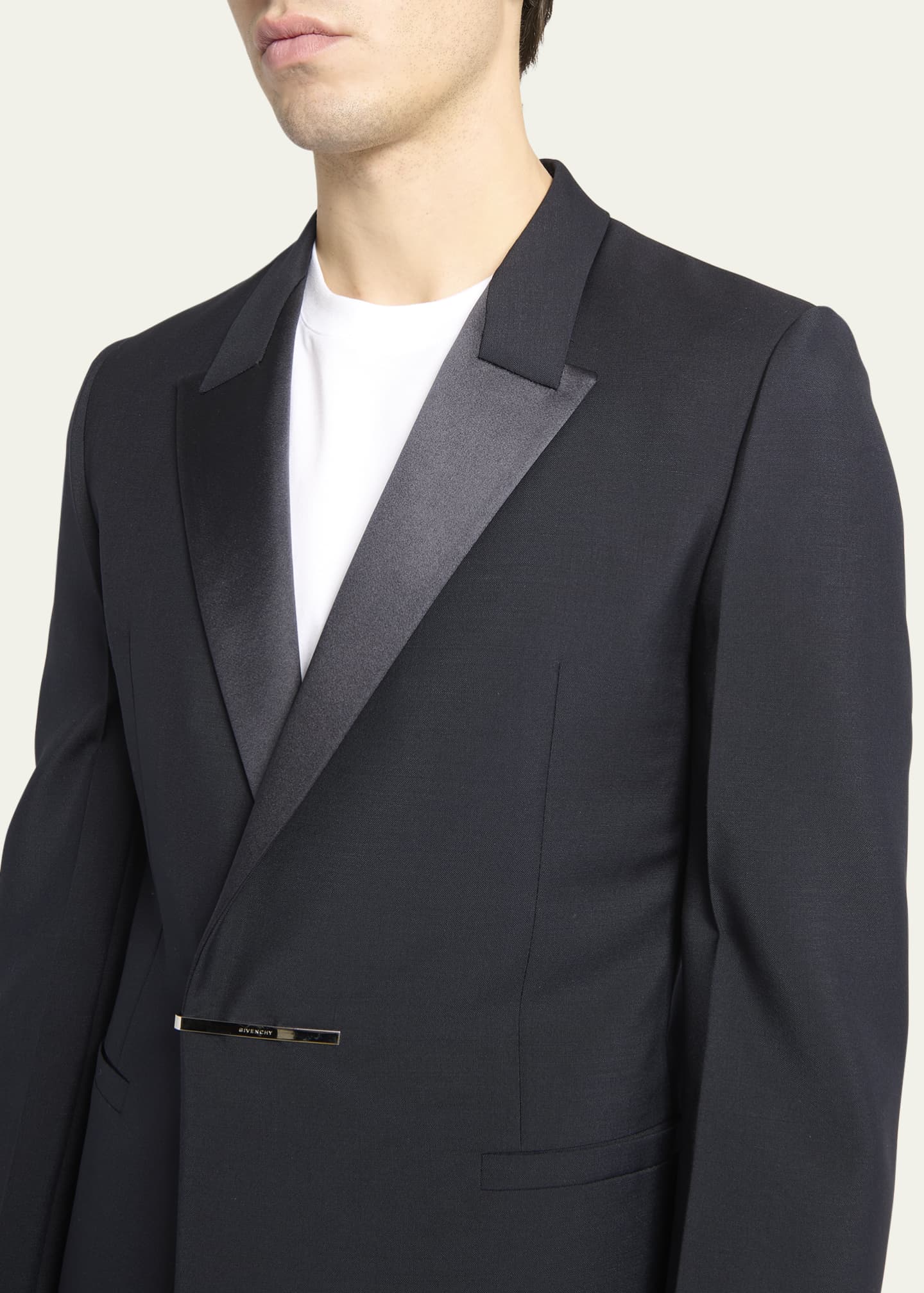 Givenchy Men's Distressed Patchwork Denim Jacket - Bergdorf Goodman