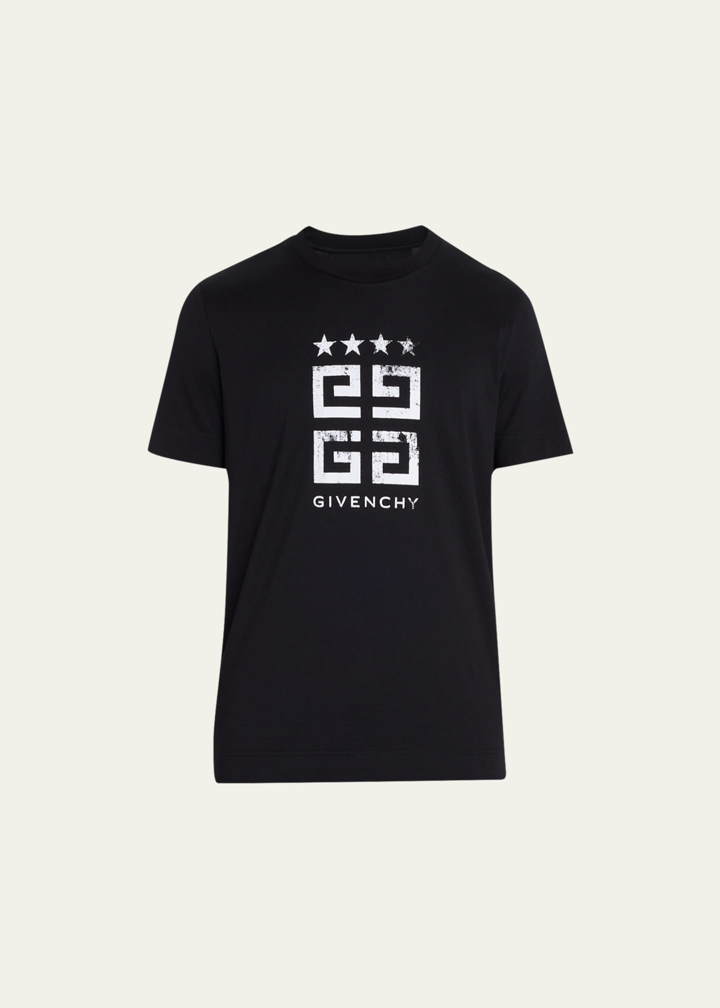 Givenchy Men's 4G Stars Stamped Logo T-Shirt