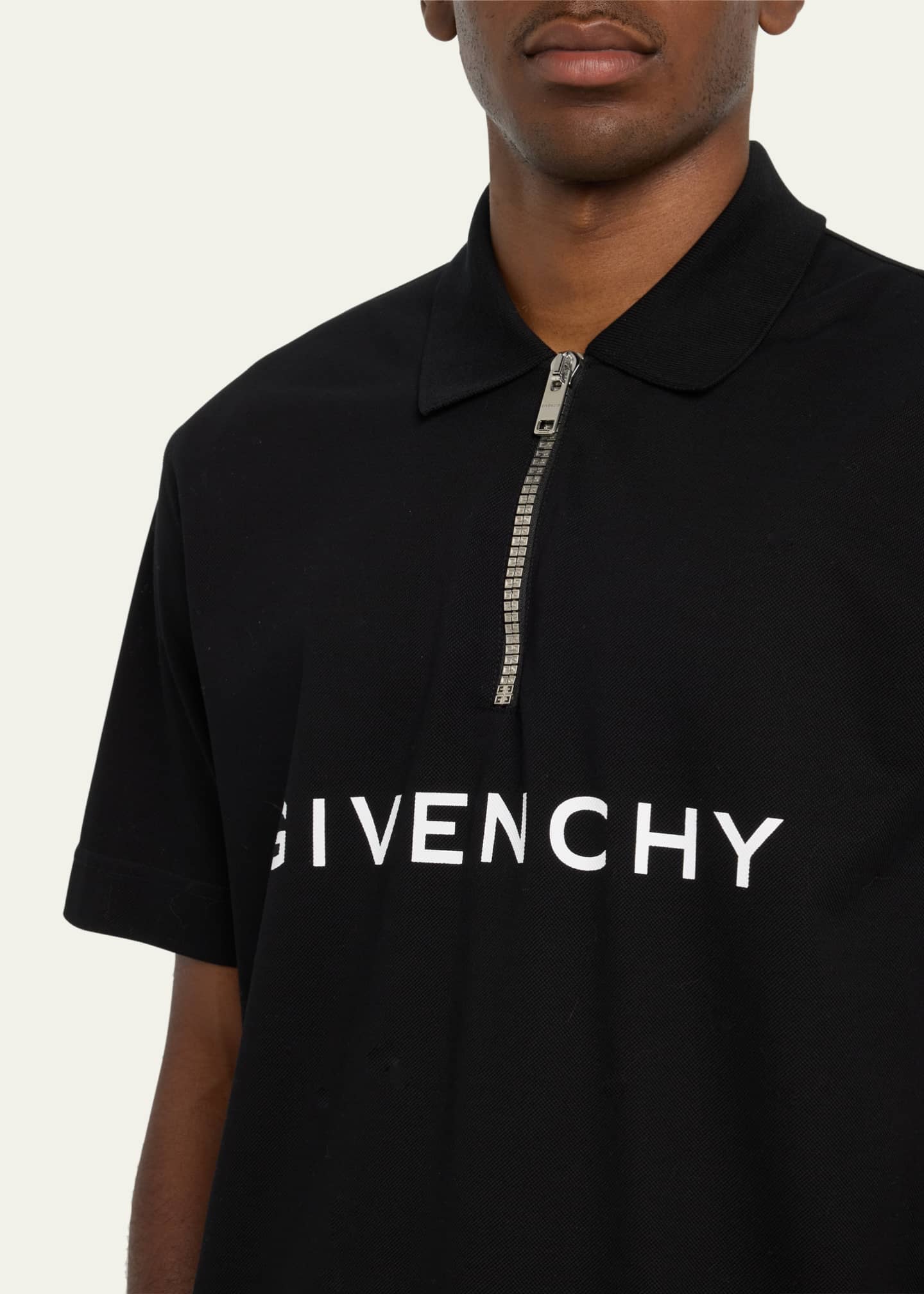 Givenchy zip up polo top