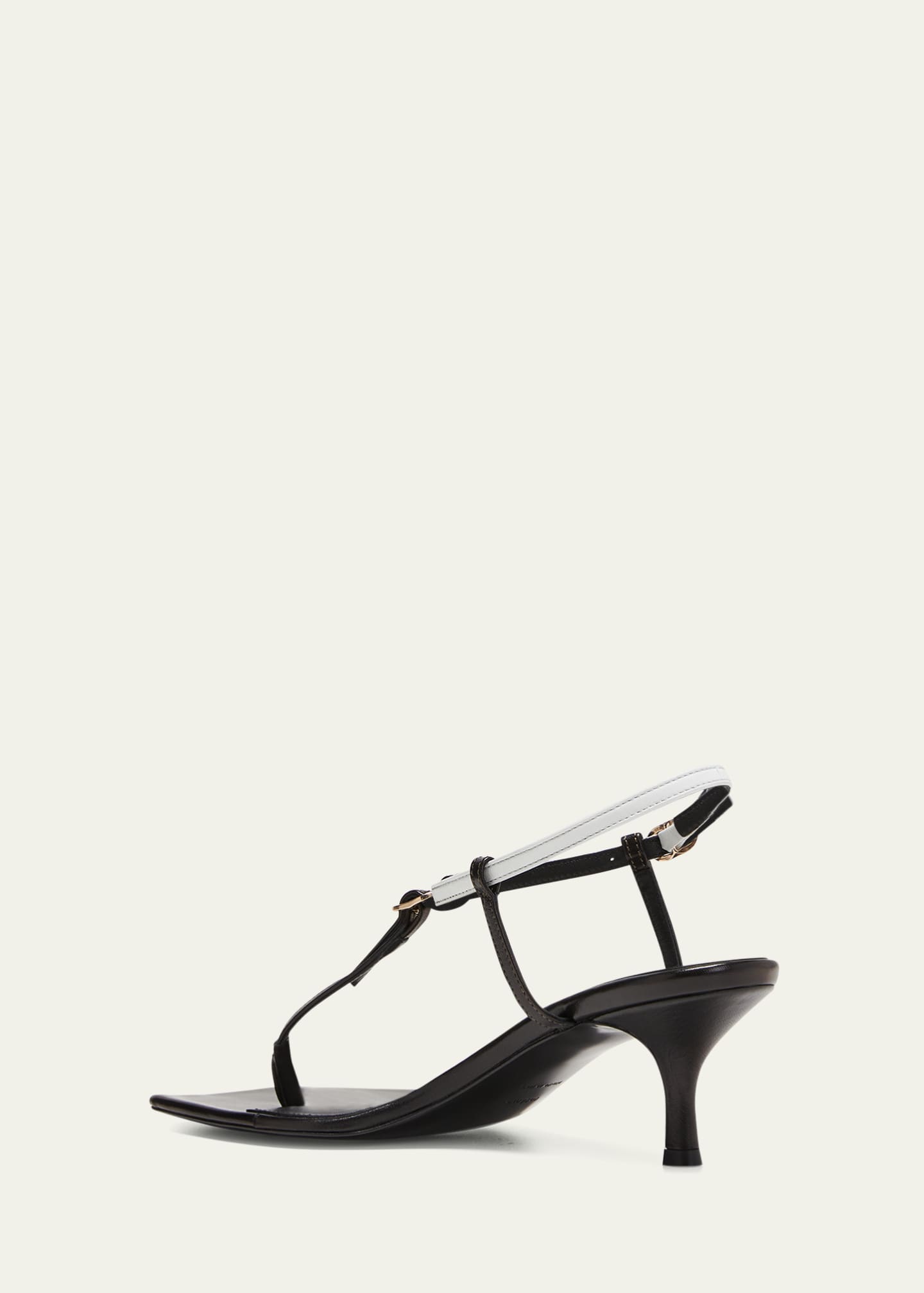 Toteme Bicolor Kitten-Heel Leather Sandals - Bergdorf Goodman