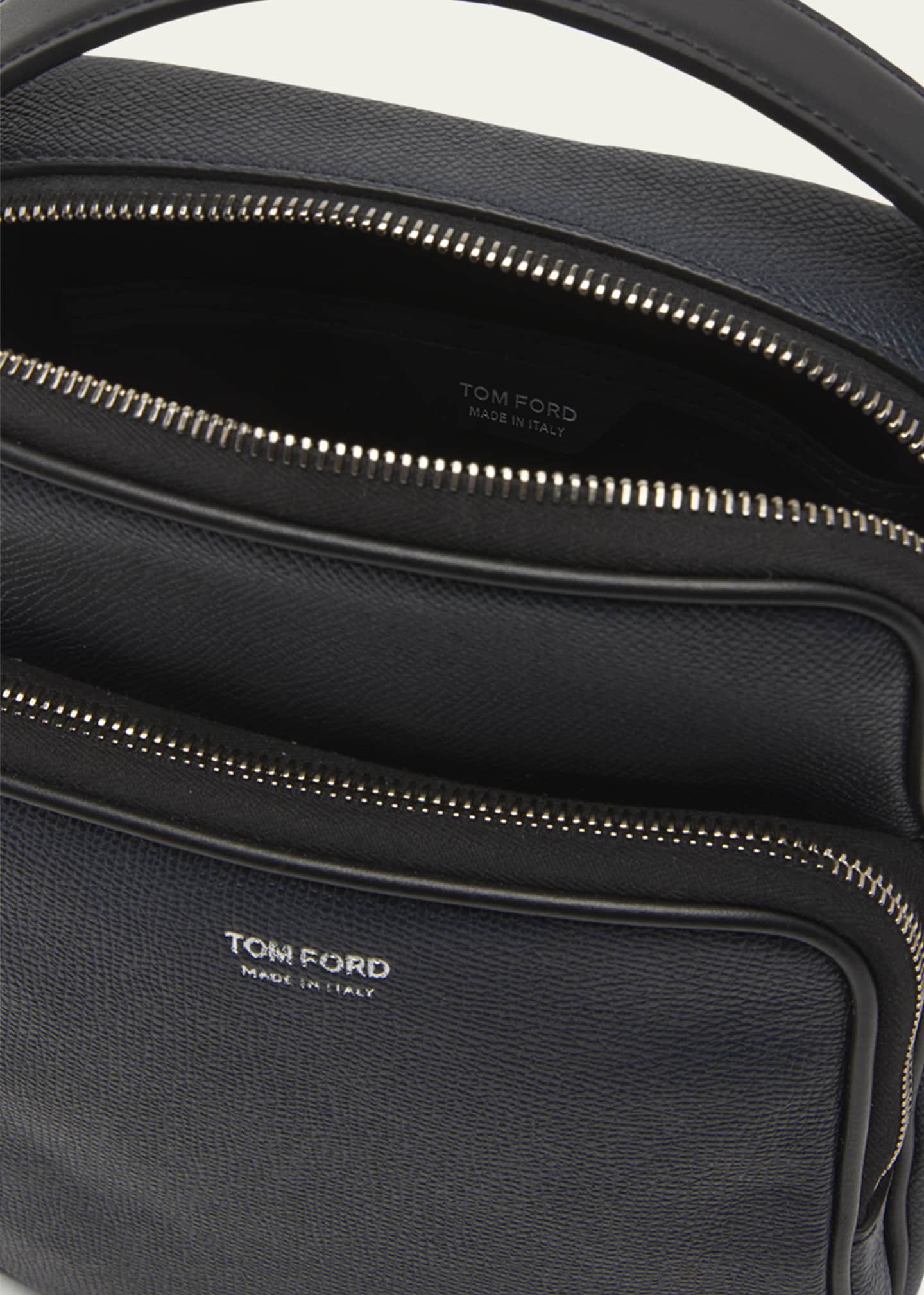 Men's Grained Leather Pouch by Tom Ford