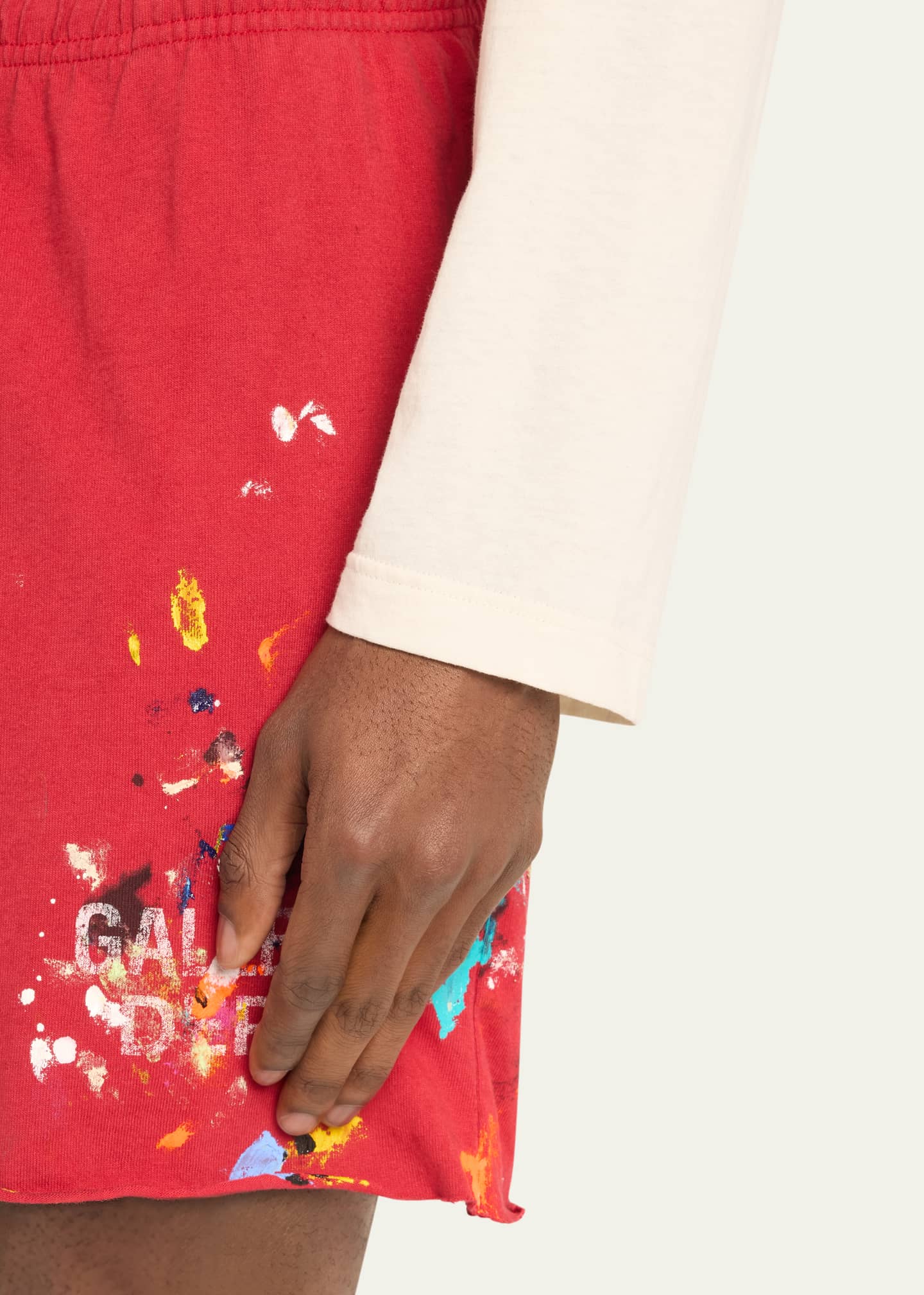 GALLERY DEPARTMENT Men's Insomnia Painted Jersey Shorts Image 5 of 5
