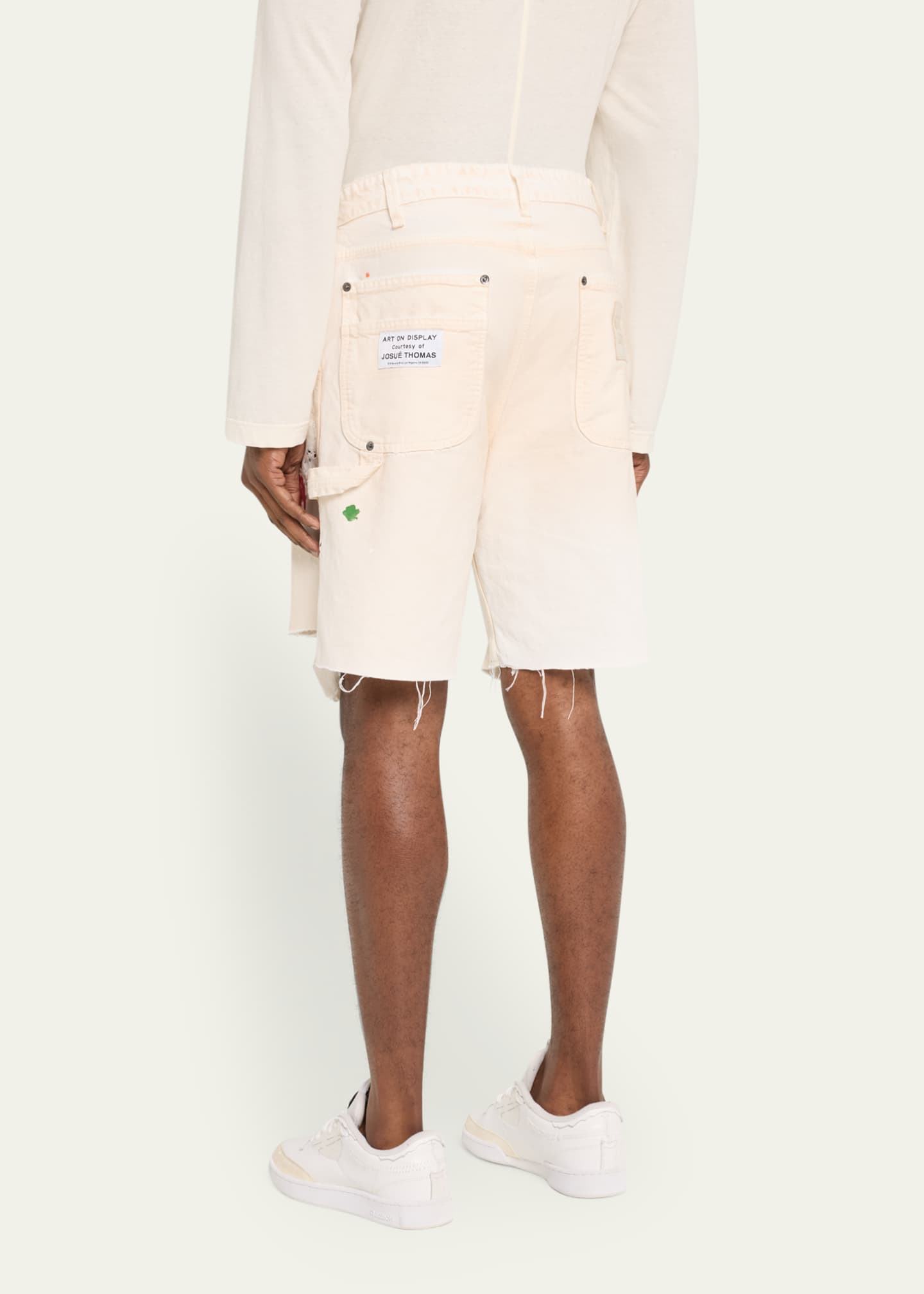 GALLERY DEPARTMENT Men's Flea Paint-Splatter Cotton Carpenter Shorts Image 3 of 5
