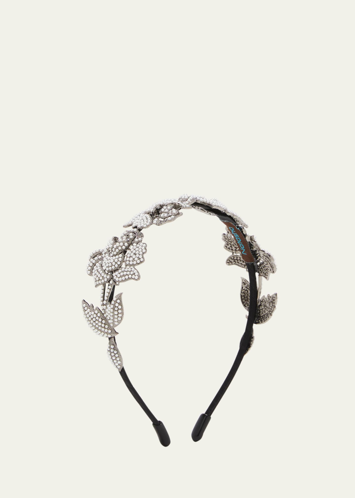 Natasha Accessories Limited Pearly Rose Headband - Bergdorf Goodman
