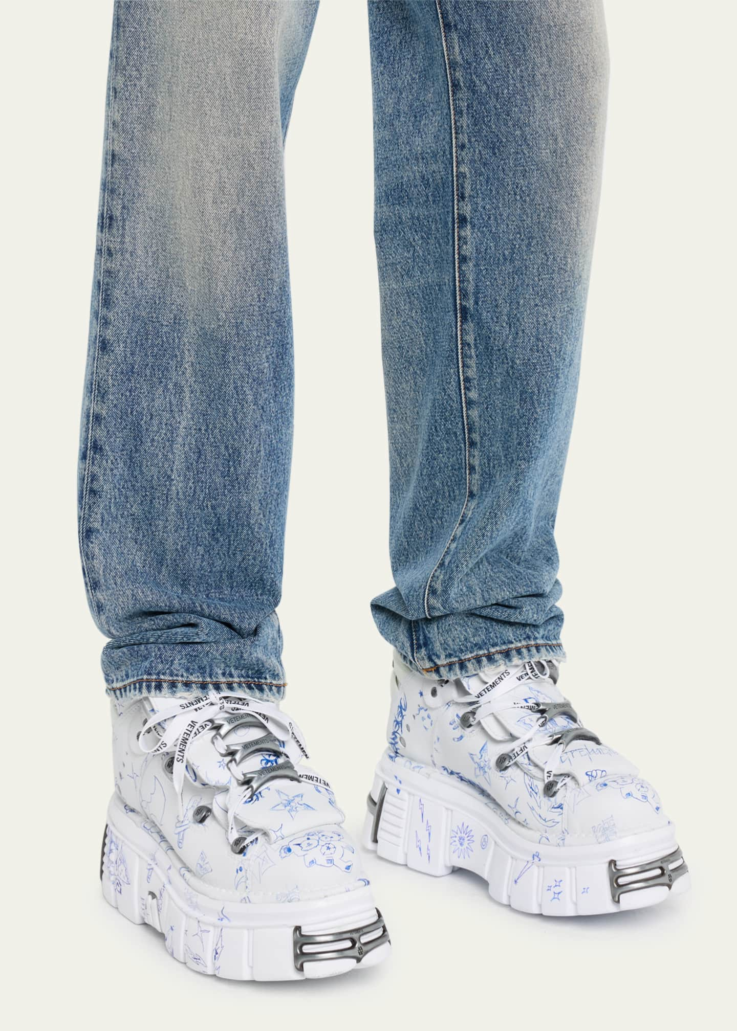 Vetements x New Rock Men's Platform Fashion Sneakers