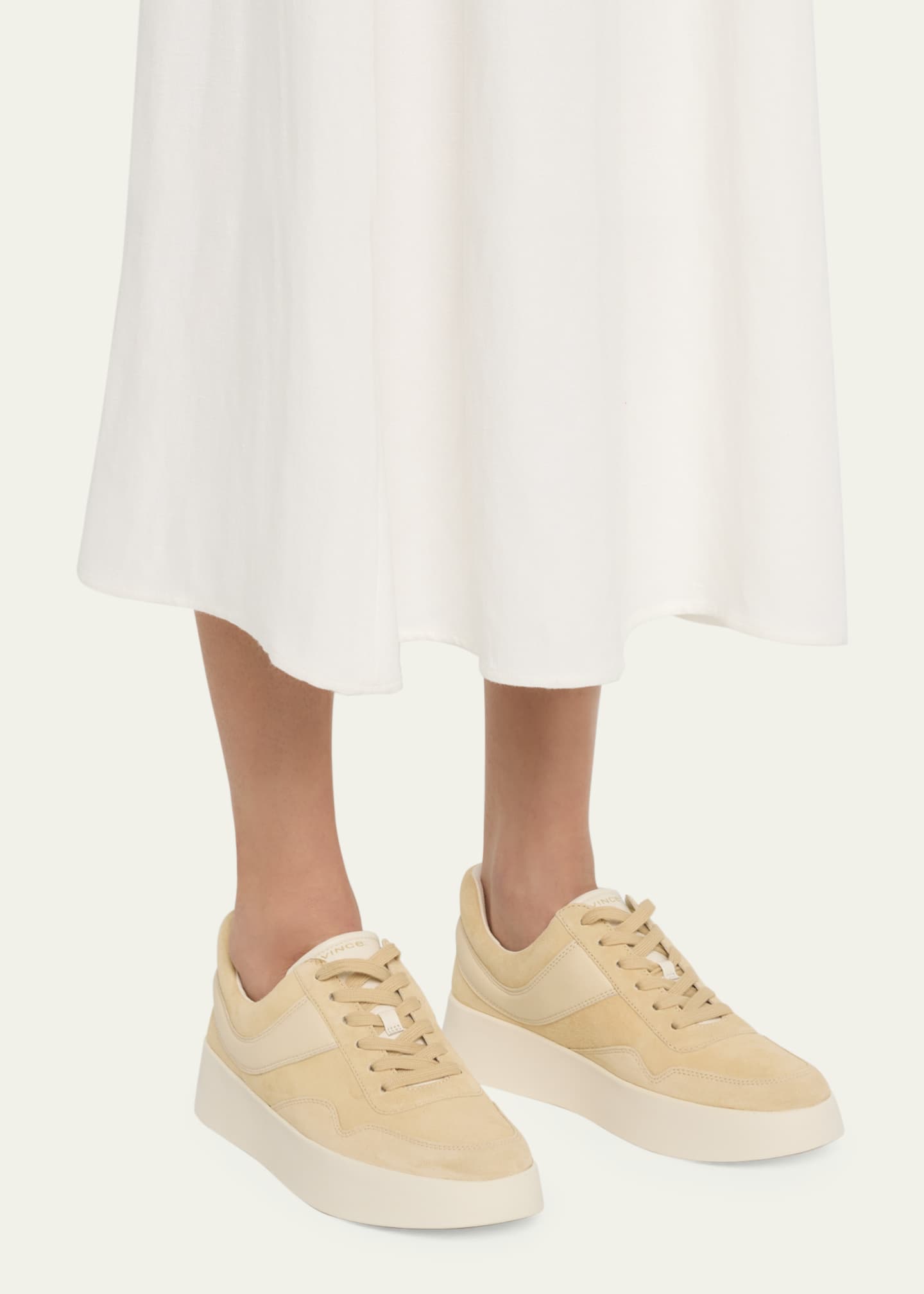 Vince warren leather sneakers sales