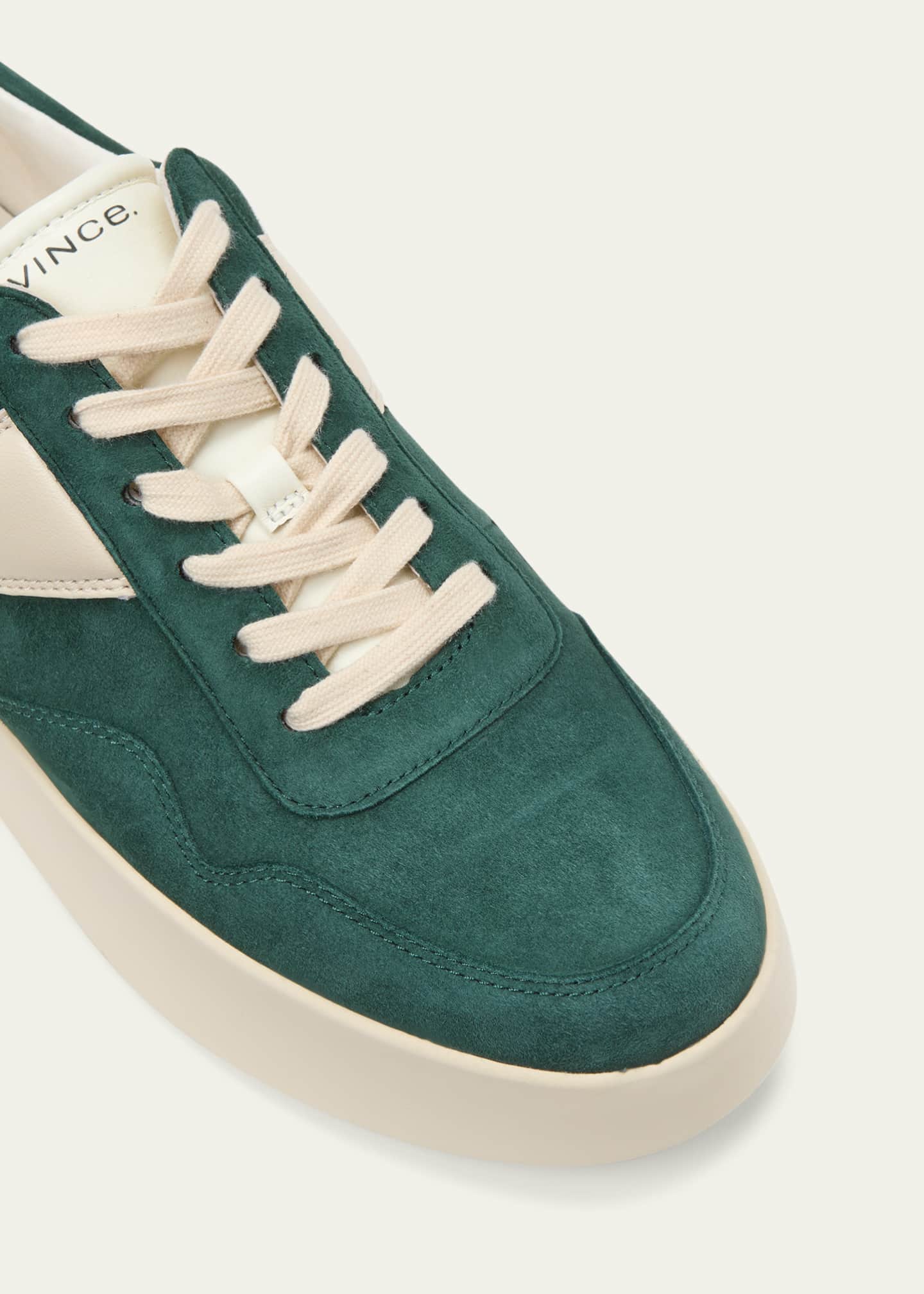 Vince Warren Mixed Leather Court Sneakers Bergdorf Goodman