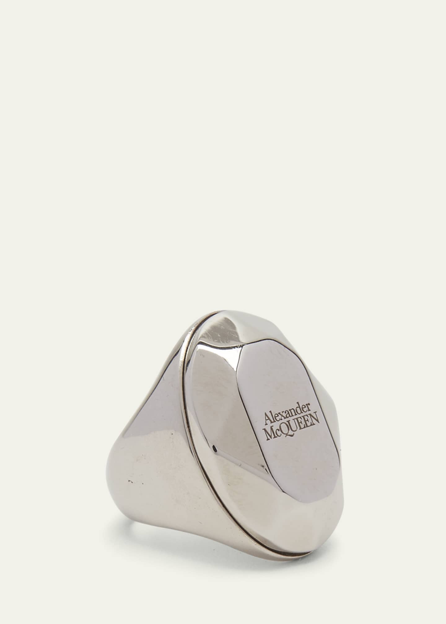 Alexander mcqueen top signet ring