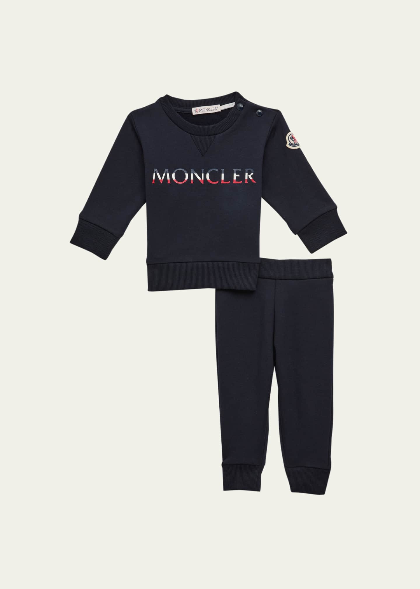 Moncler Kid s Logo Print Sweatshirt Joggers Set Size 3M 24M