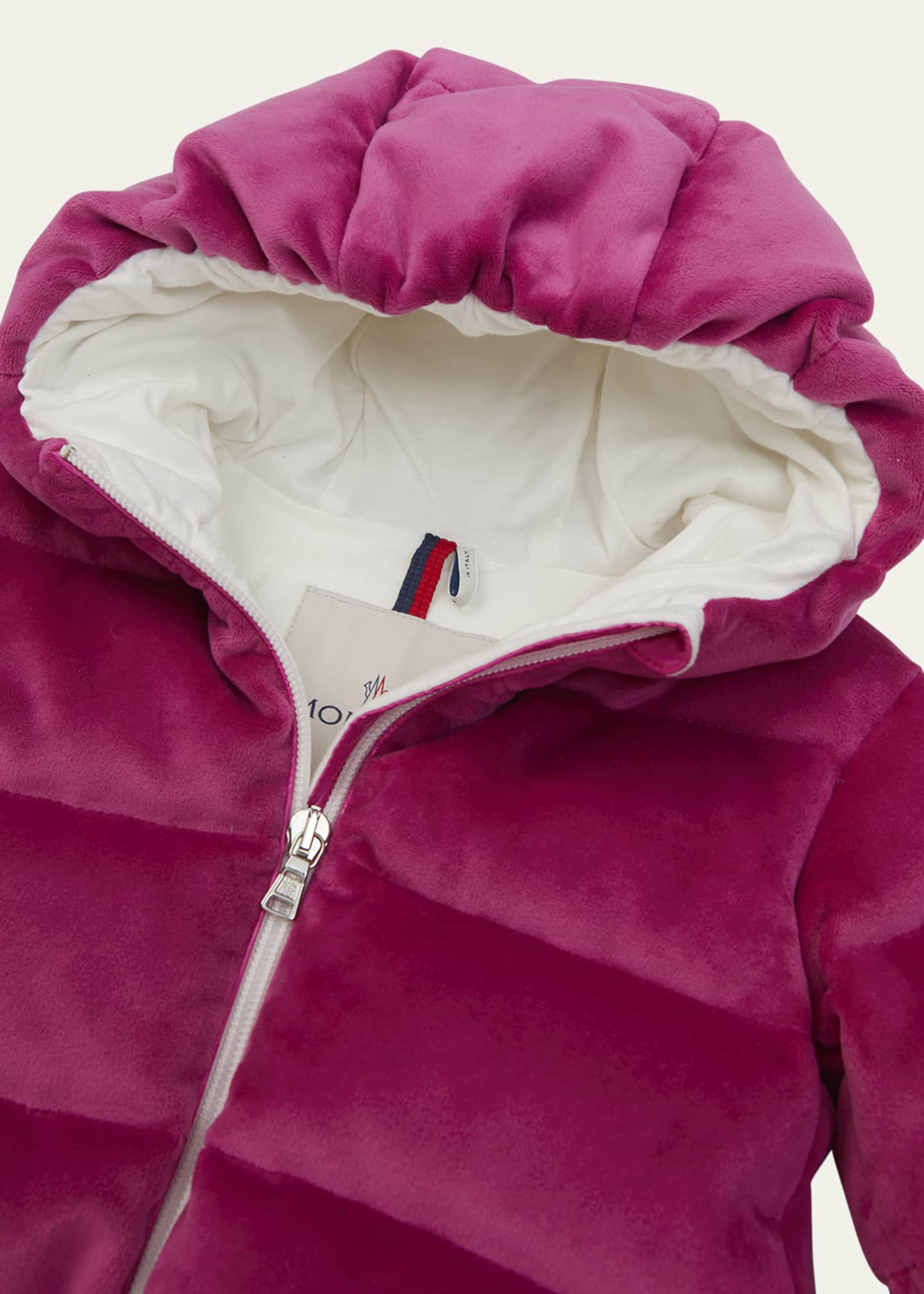 Moncler velvet puffer on sale