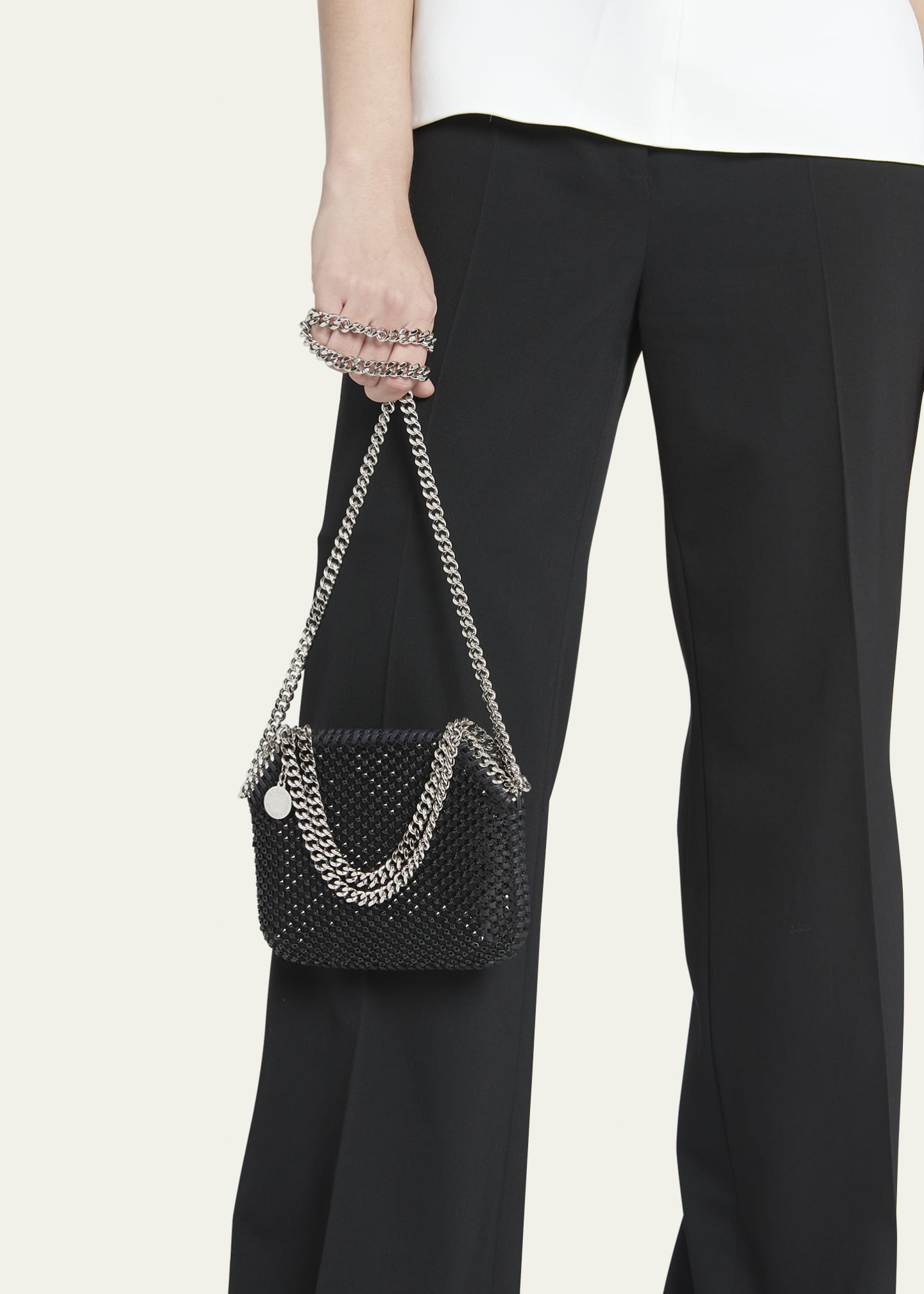 Stella McCartney Falabella Mini Eco Crystal Shoulder Bag