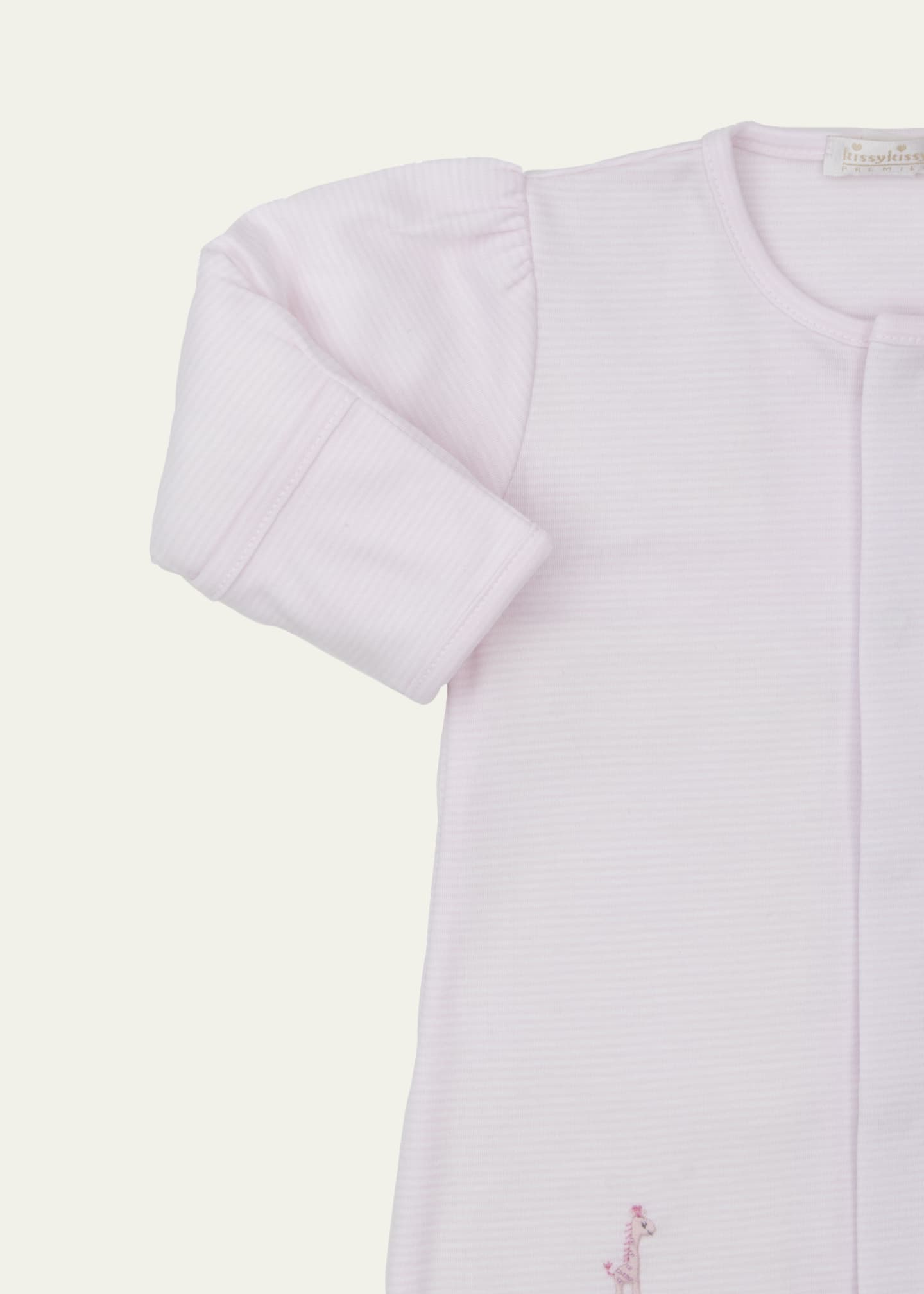 Kissy Kissy Kid's Embroidered Pima Cotton Convertible Gown, Size