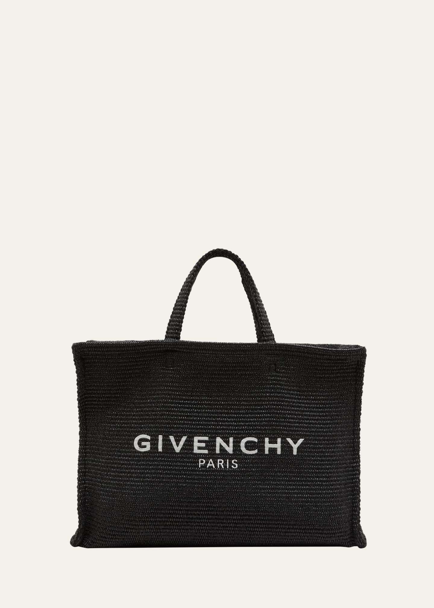 Shop Givenchy Large G Tote Shopping Bag In Raffia