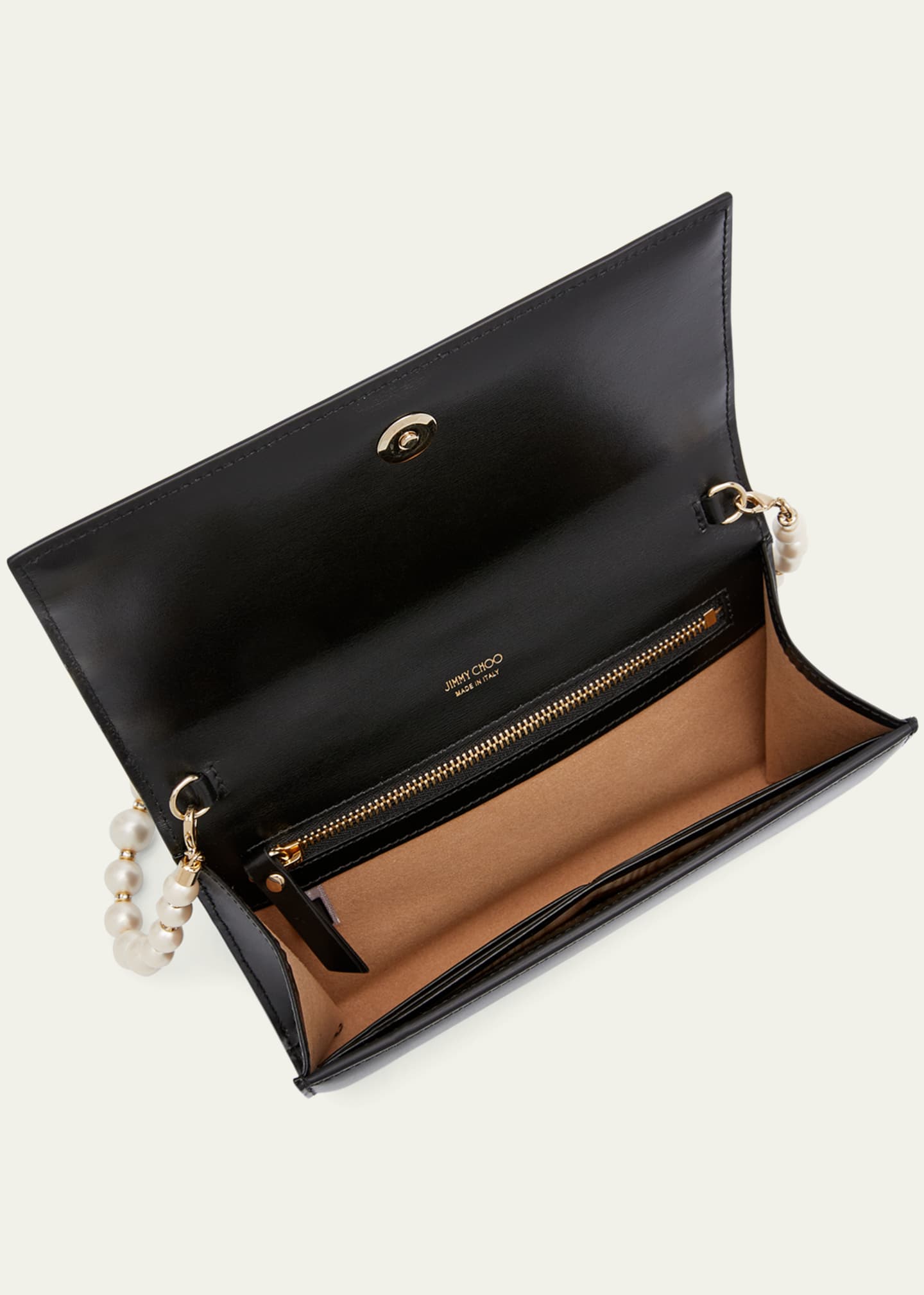 Jimmy Choo Varenne Leather Wallet with Embellished Strap Image 4 of 5