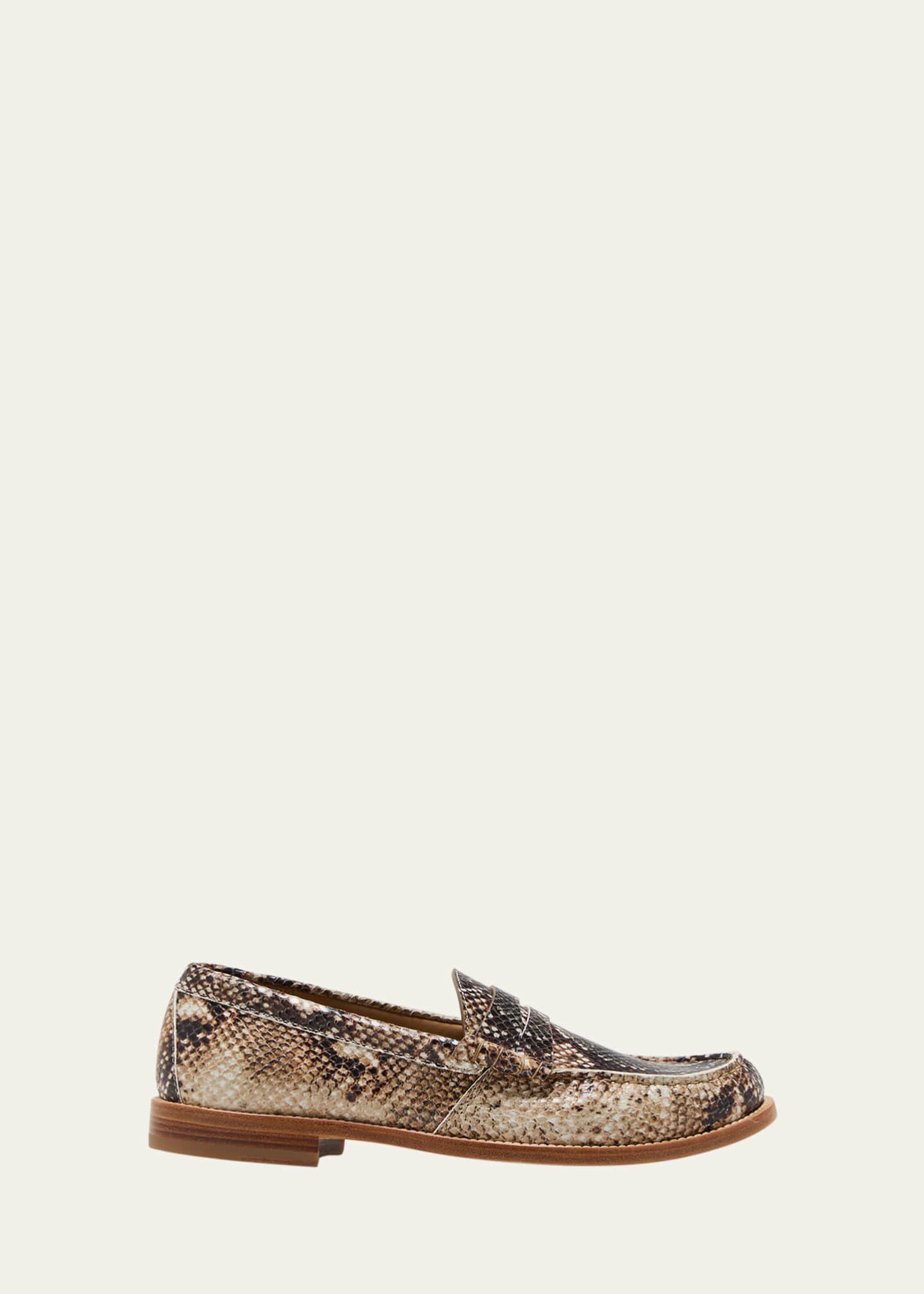 Mens snakeskin outlet loafers