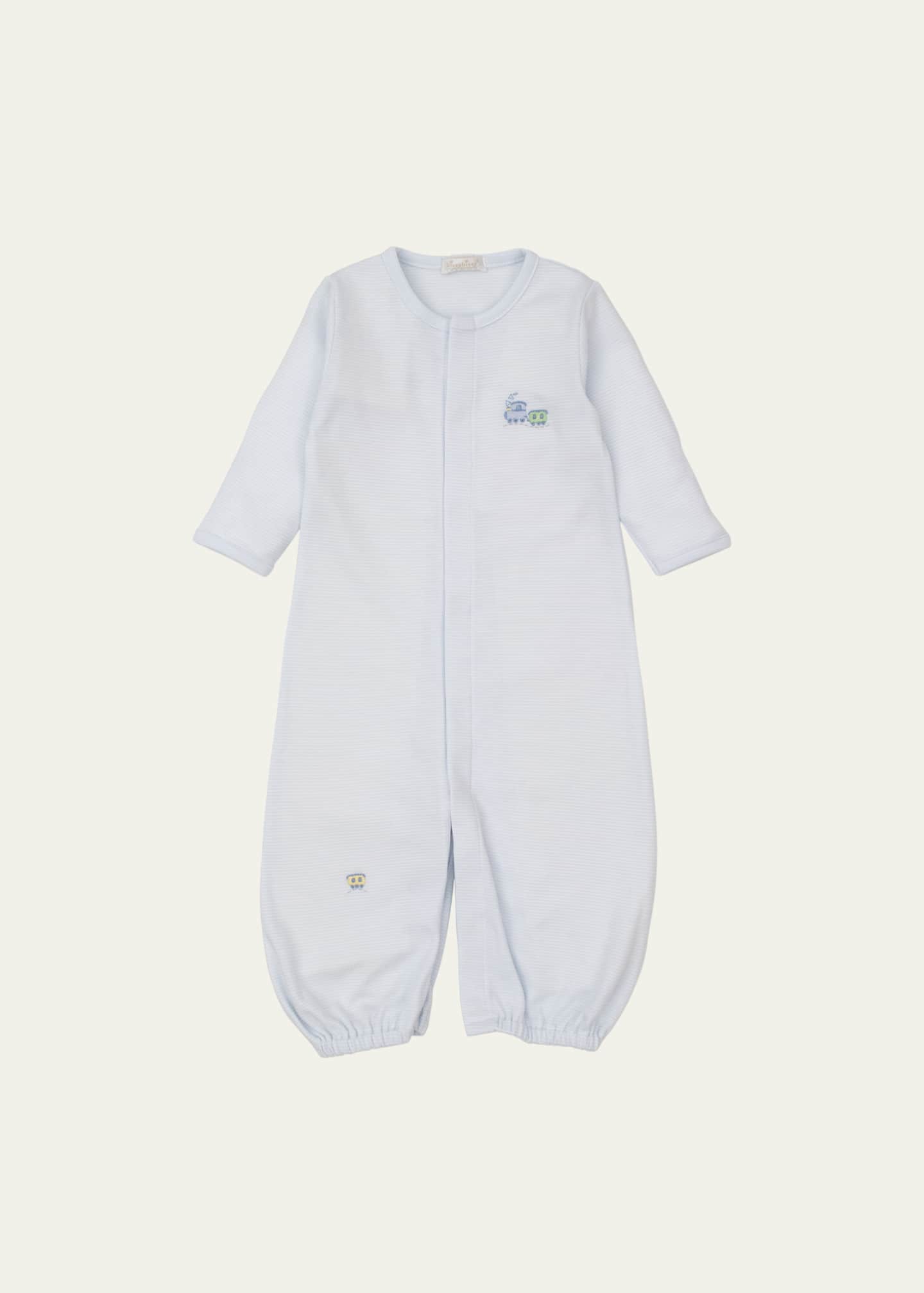 Kissy Kissy Kid's Striped Hand Embroidered Convertible Gown, Size